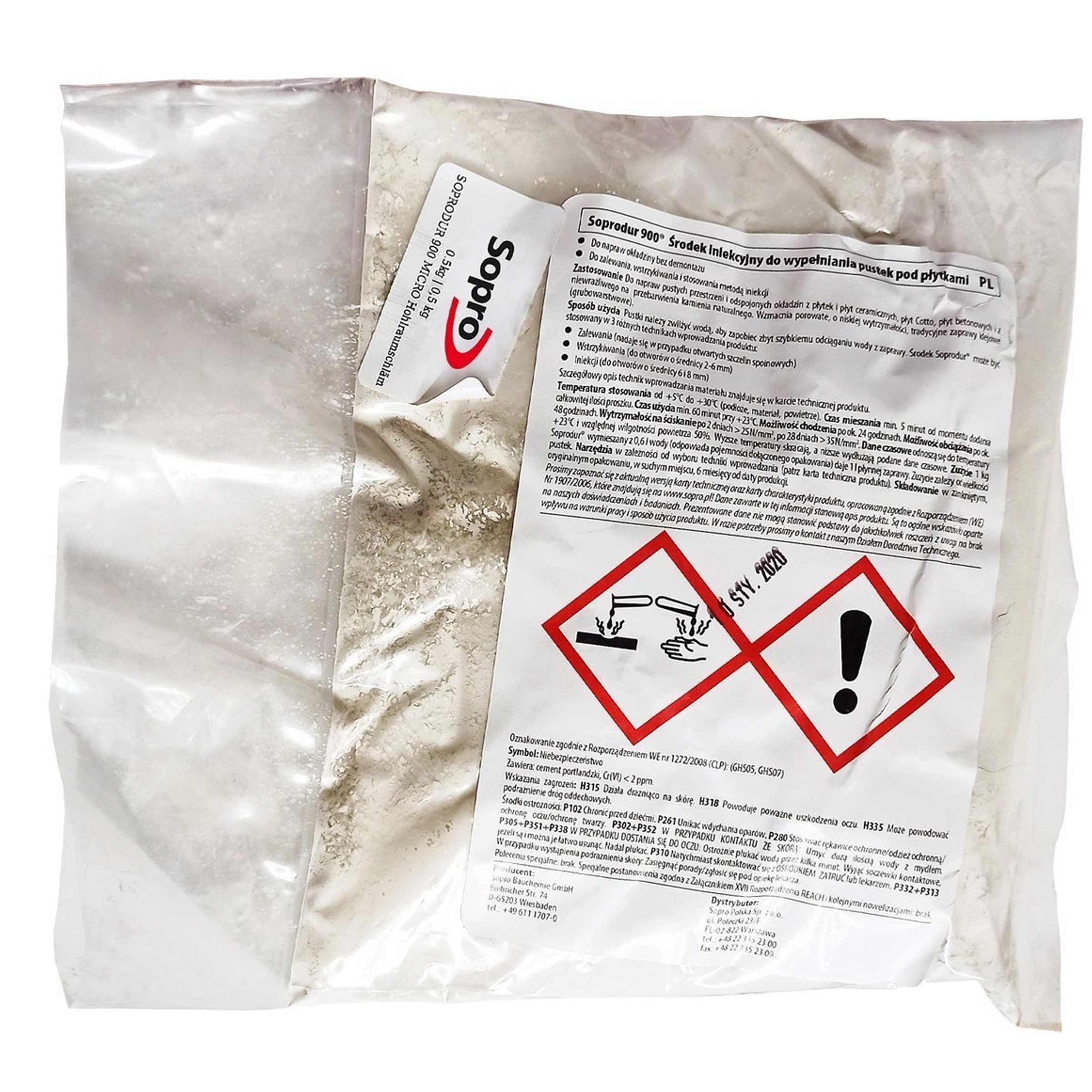 Sopro Bauchemie GmbH Fliesenkleber Soprodur 900 Micro Hohlraumschlämme 0,5 kg Reparaturmörtel für Fliesen