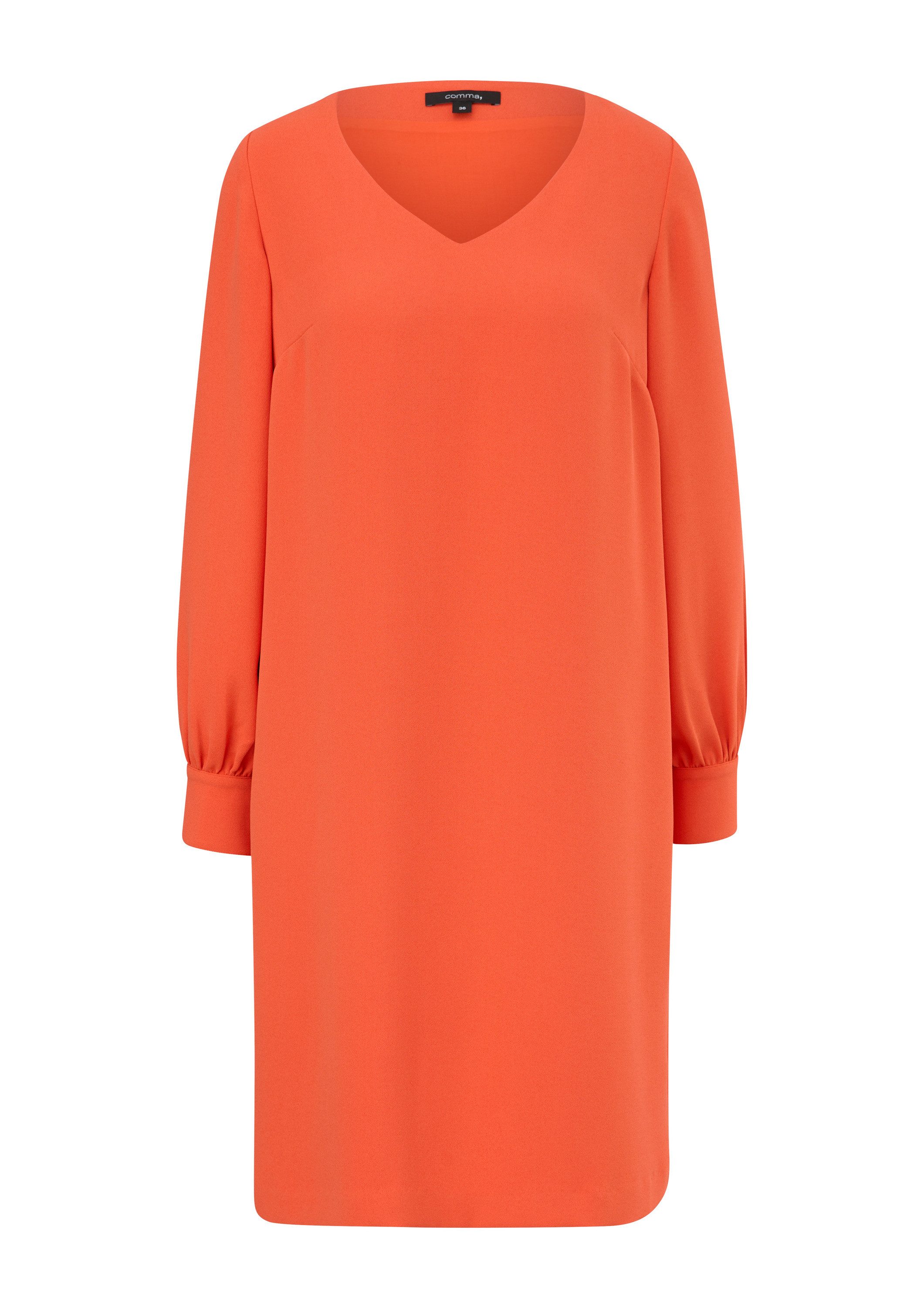 comma Minikleid Kleid Kleid aus Crêpe