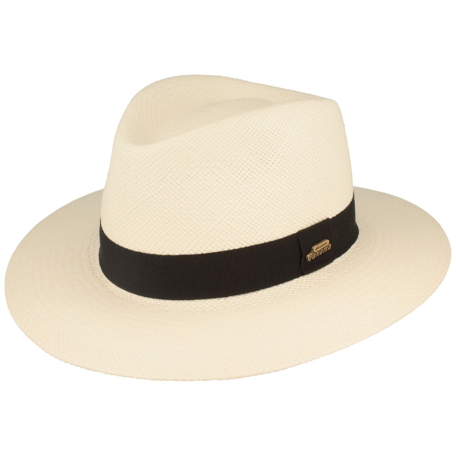 Breiter Strohhut Eleganter original Panama Hut günstig online kaufen
