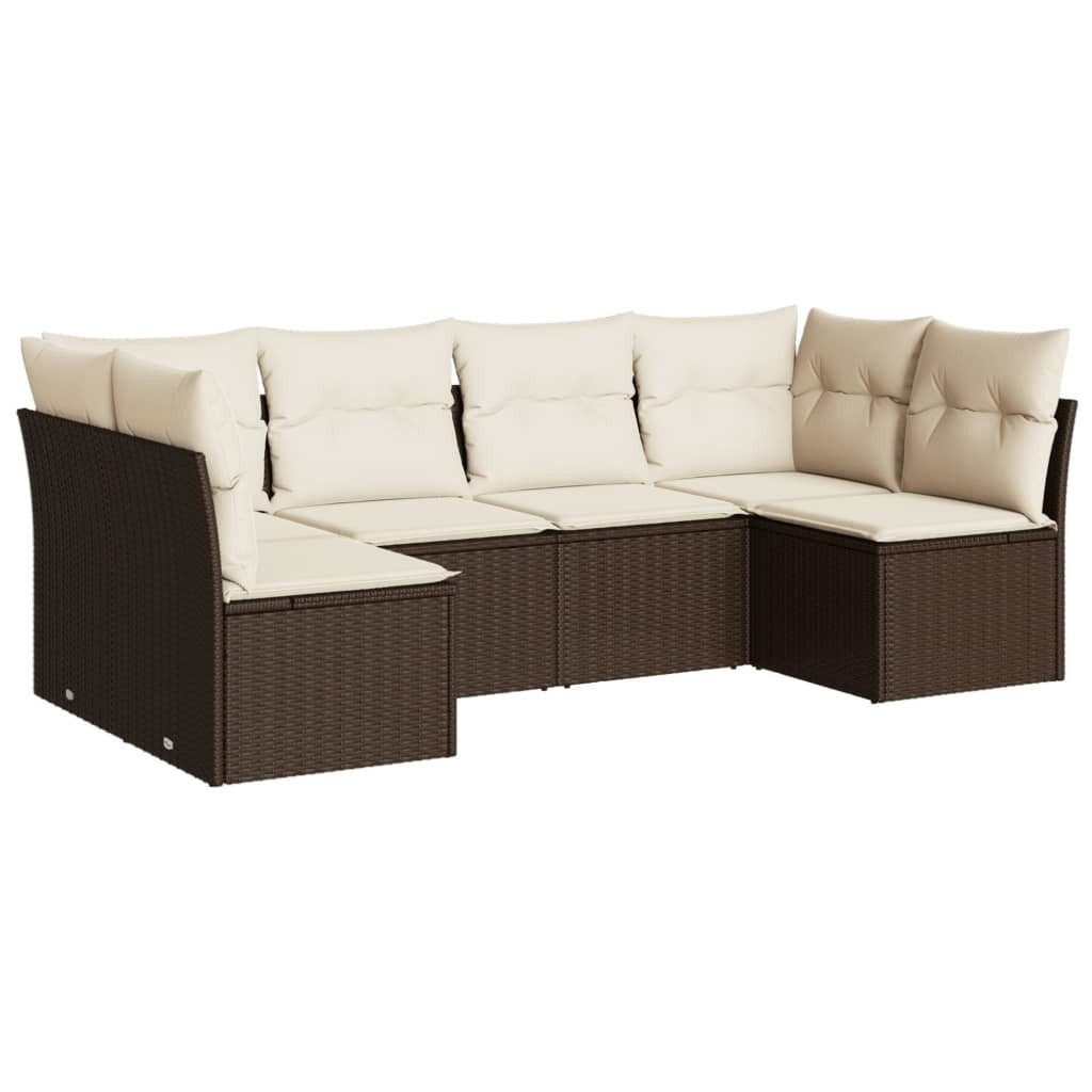 vidaXL Gartenlounge-Set 6-tlg. Garten-Sofagarnitur mit Kissen günstig online kaufen