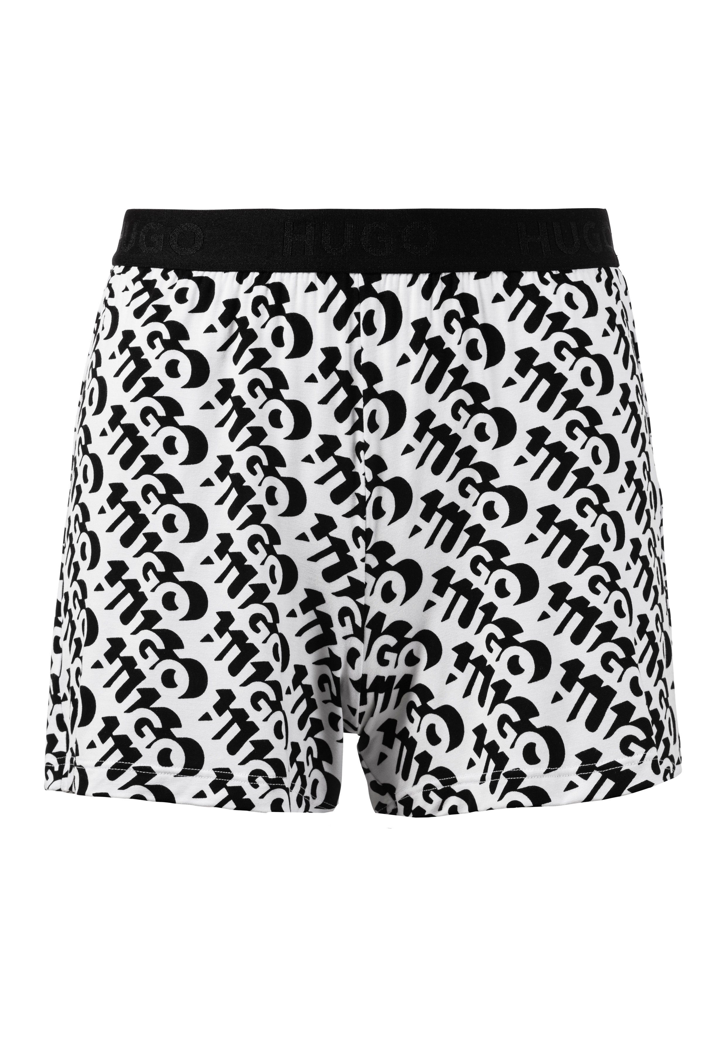 HUGO Shorts UNITE_SHORTS PRINTED mit elastischem Logo-Bund