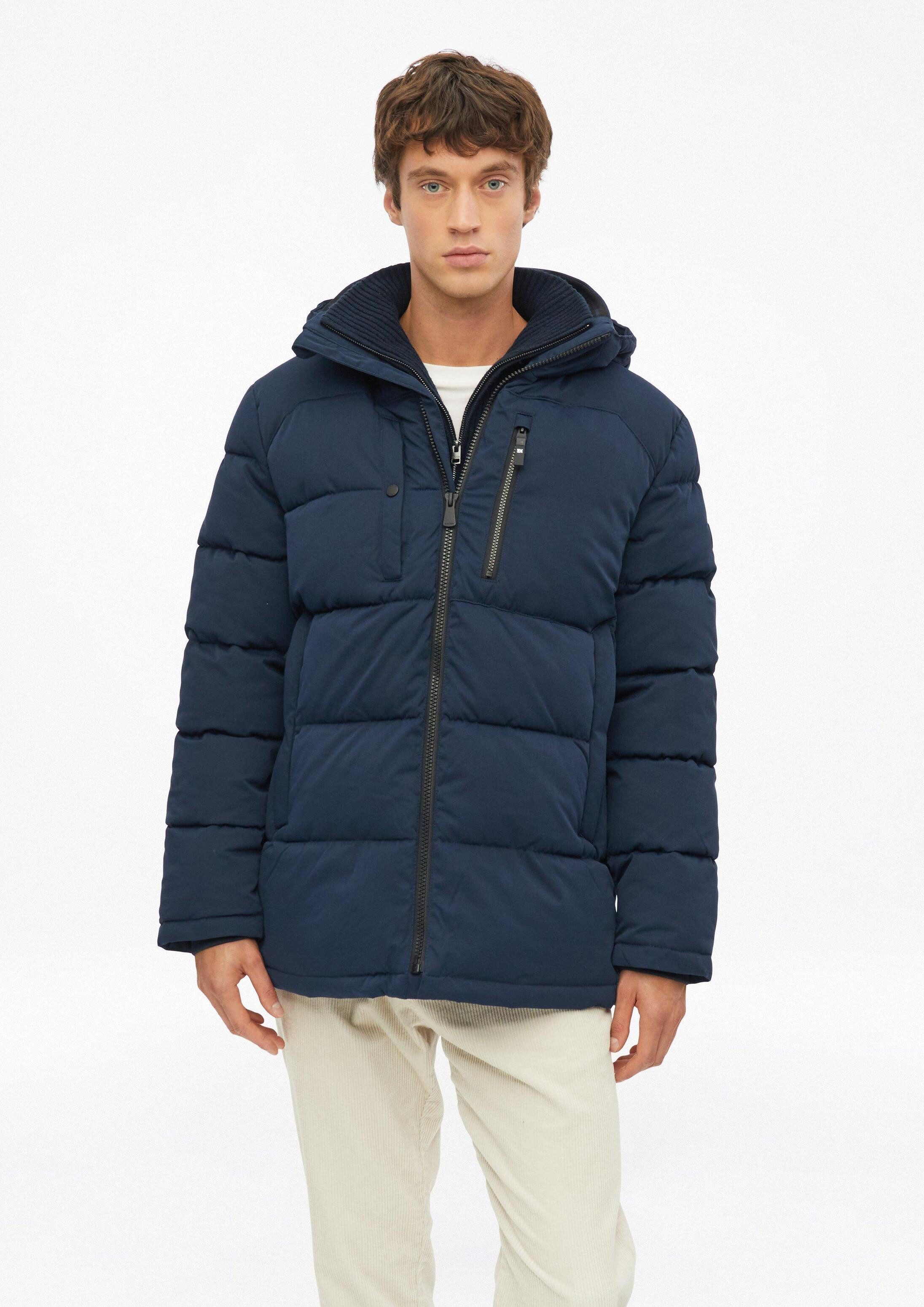 s.Oliver Winterjacke Outdoor-Jacke Wärmende Pufferjacke mit abnehmbarer Kapuze