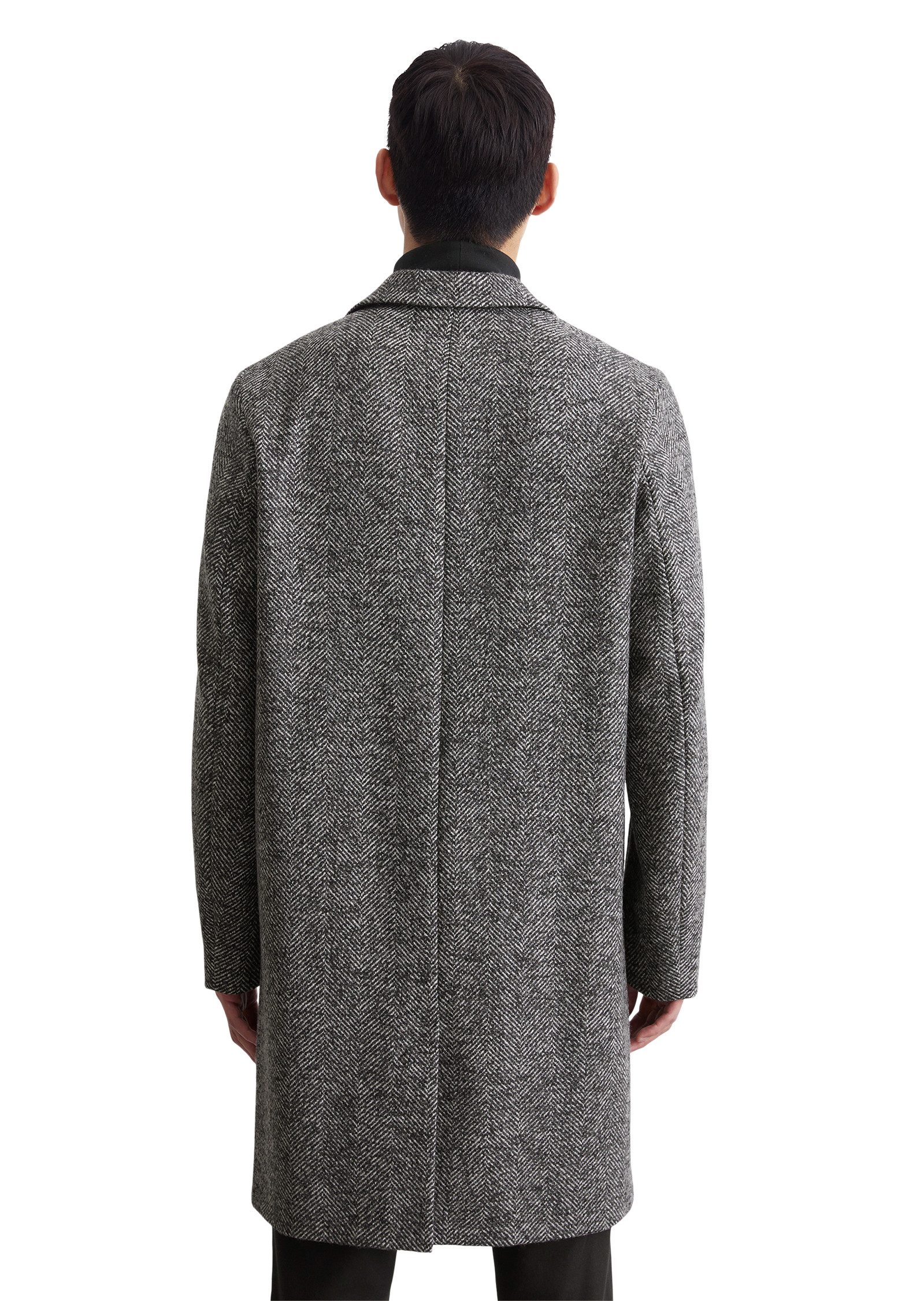 Marc O'Polo Langmantel Herringbone-Muster günstig online kaufen