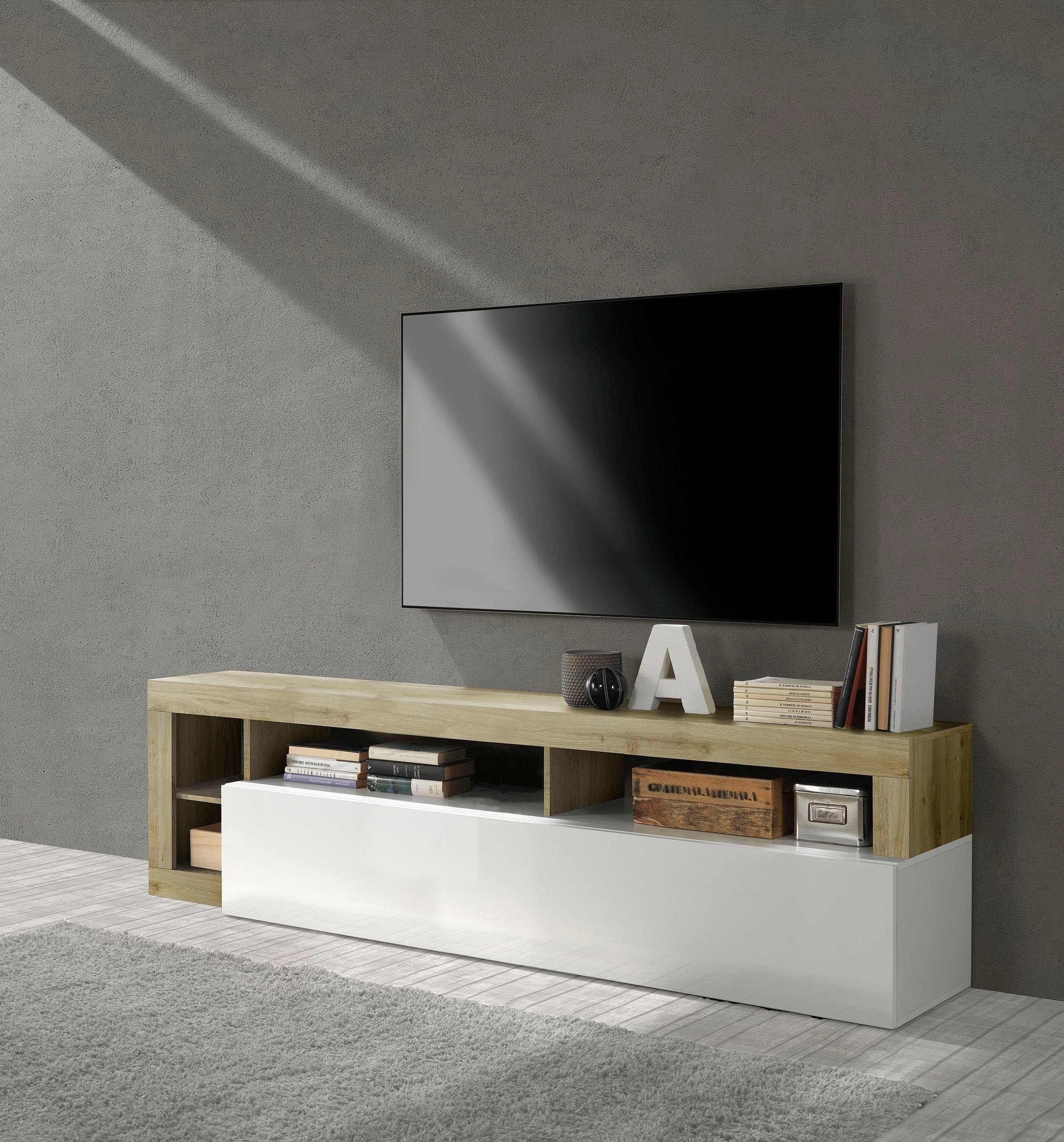 Home affaire Lowboard Hamburg, TV-Bank, Breite 210 cm