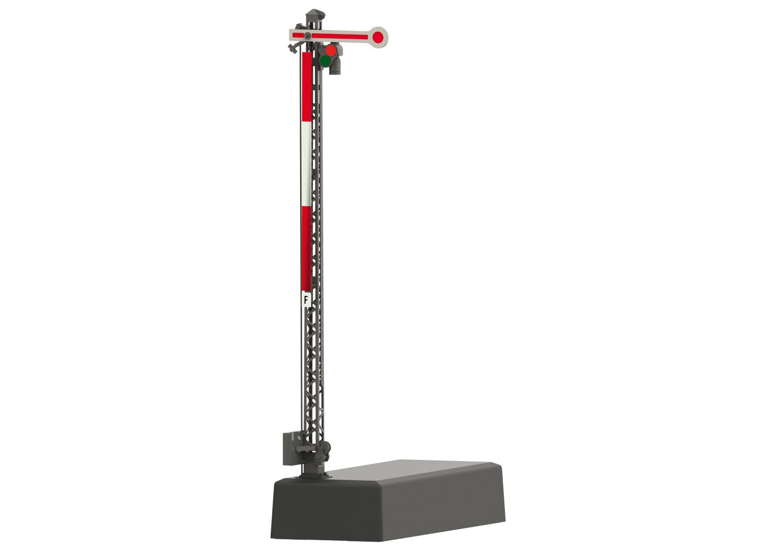 Märklin Modelleisenbahn-Signal Hauptsignal mit Gittermast (Hp 0 / Hp 1) - 70395, Spur H0