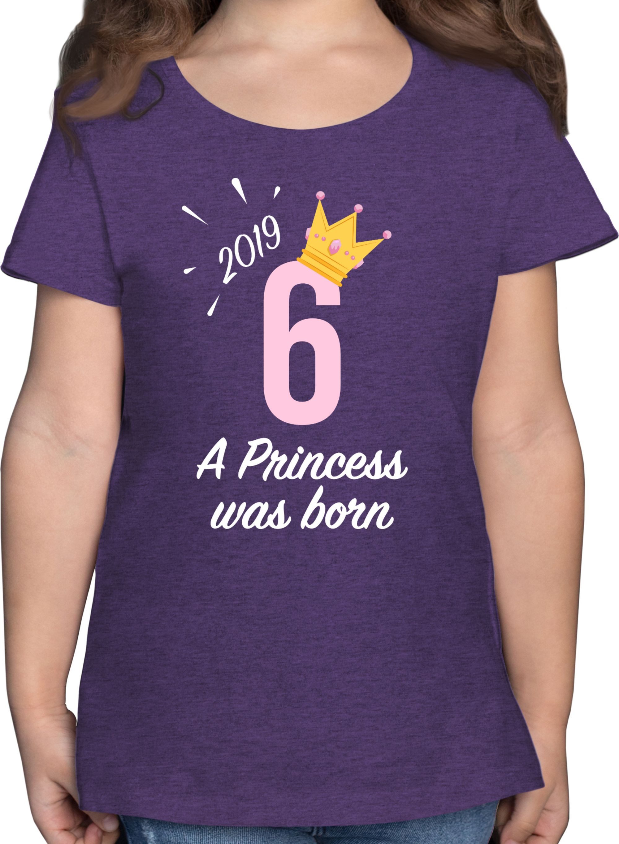 T-Shirt Sechster Mädchen Princess 2019