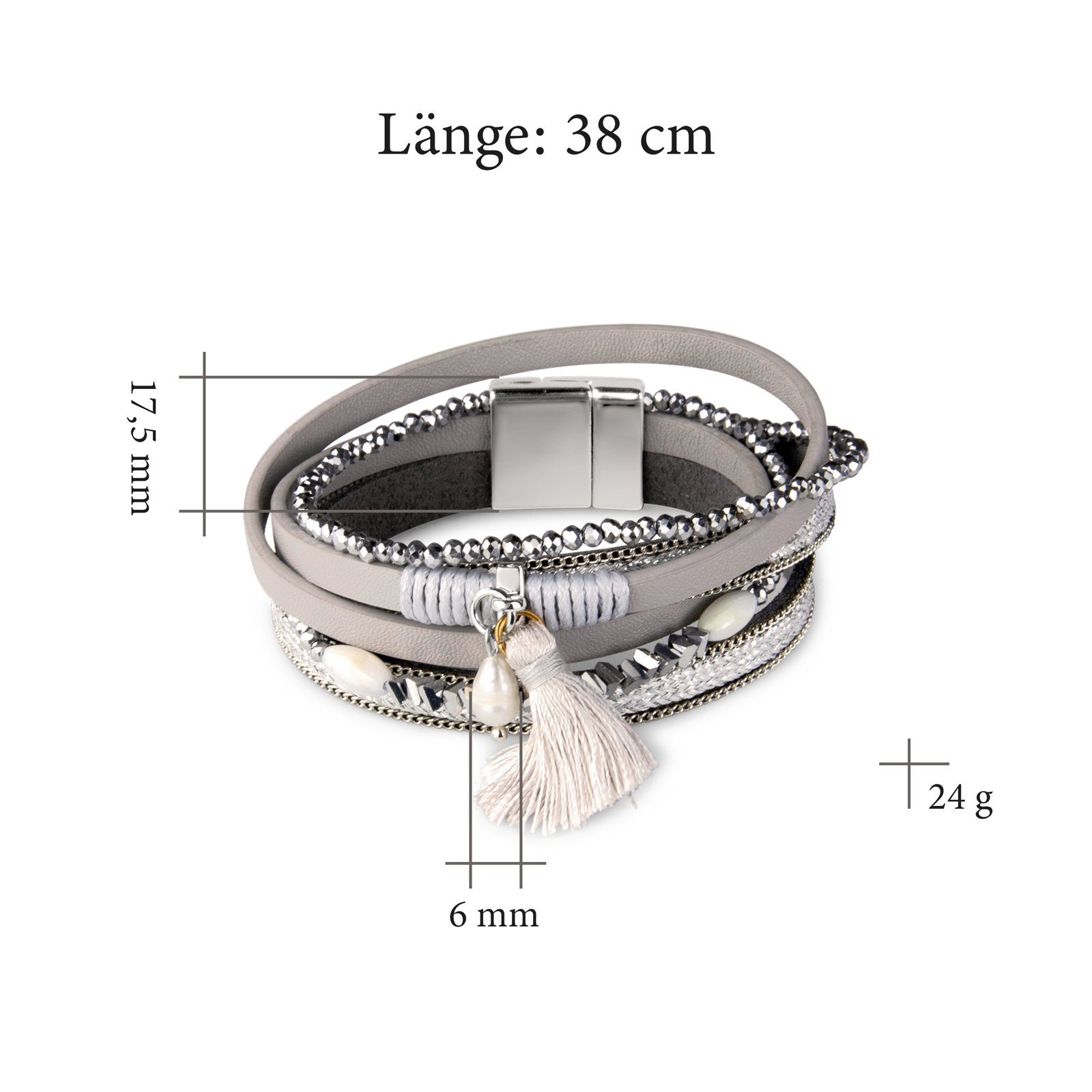 Nagel Jewellery Wickelarmband Darling silber & günstig online kaufen