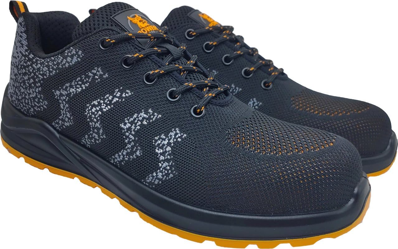 Power Safe Sicherheitshalbschuh Timo S1 schwarz/orange Sicherheitsschuh