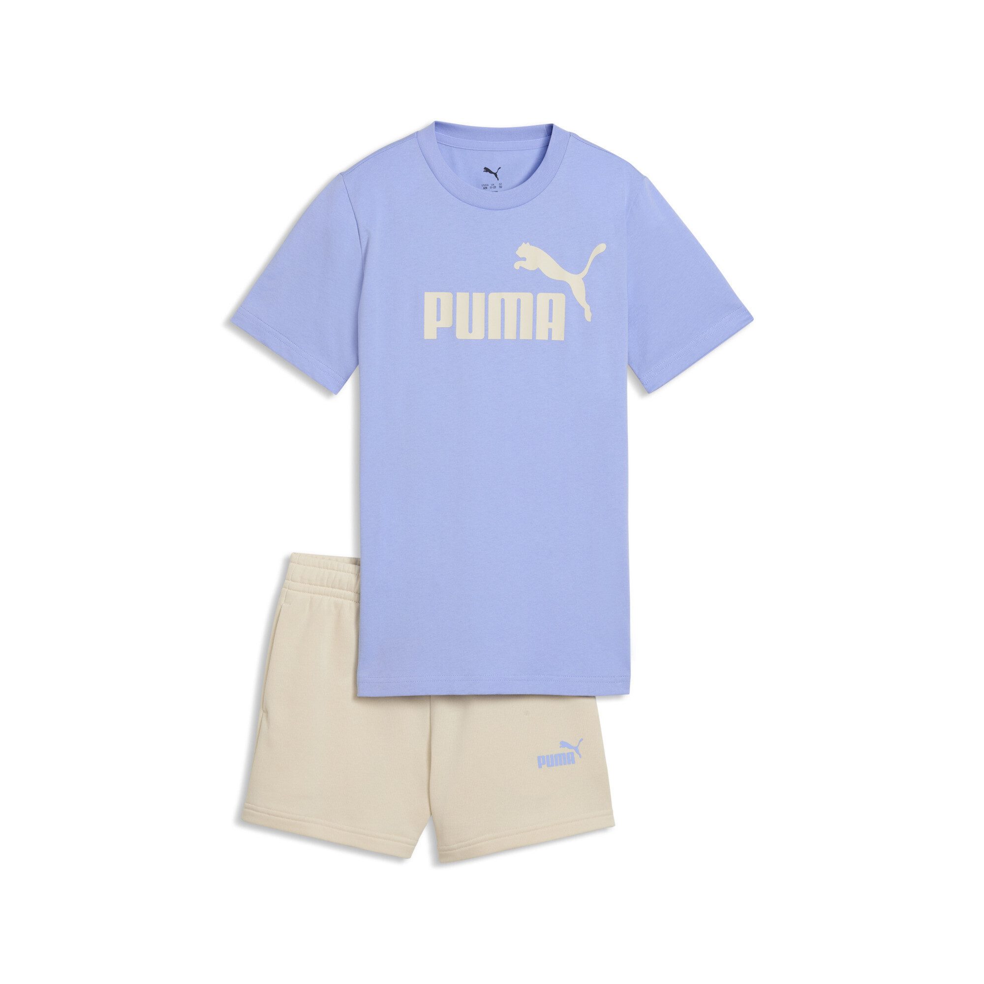 PUMA Freizeitanzug Essentials No.1 Logo T-Shirt und Shorts Set Mädchen