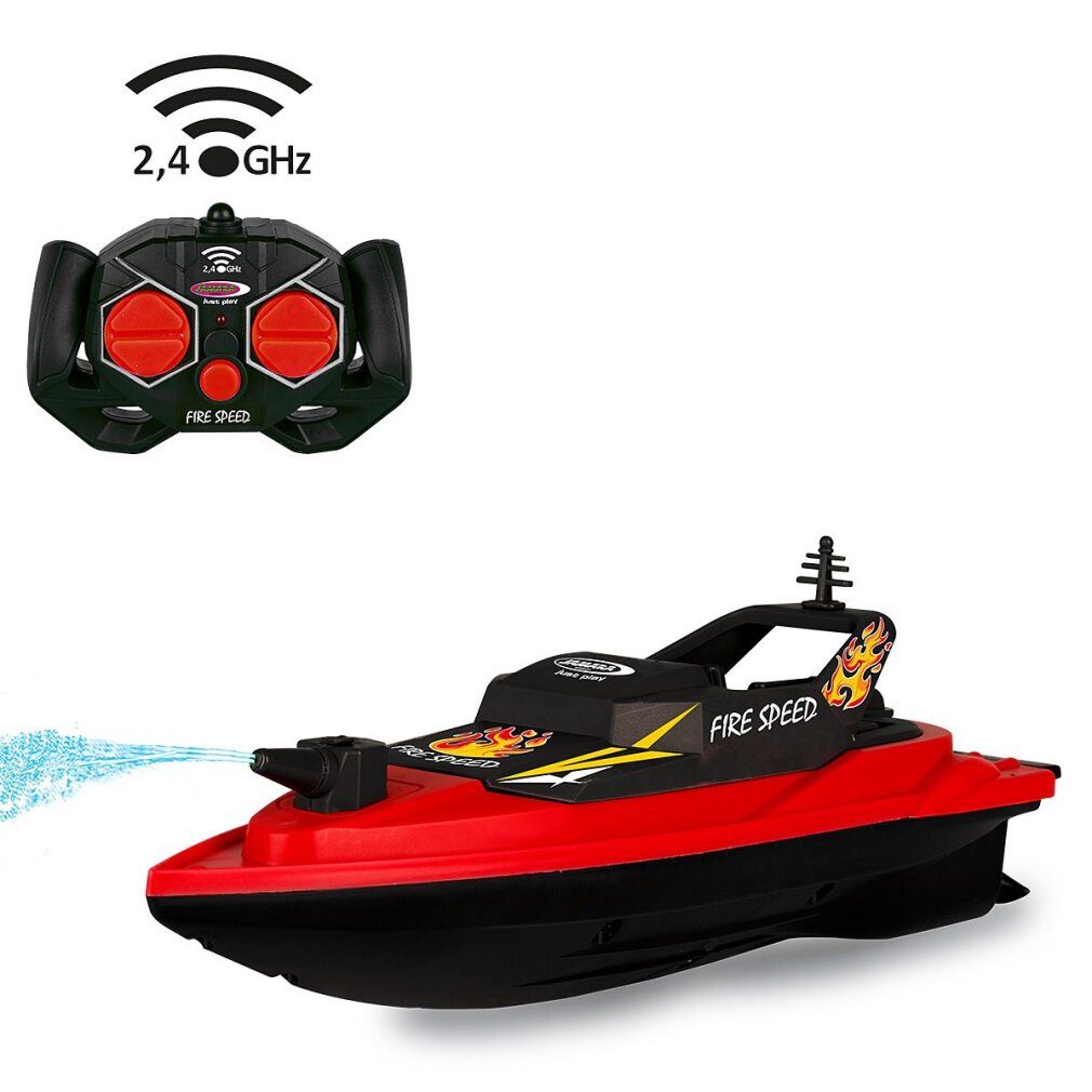 Jamara Spielzeug-Boot Feuerlöschboot Fire Speed 2,4GHz mit Spritzfunktion