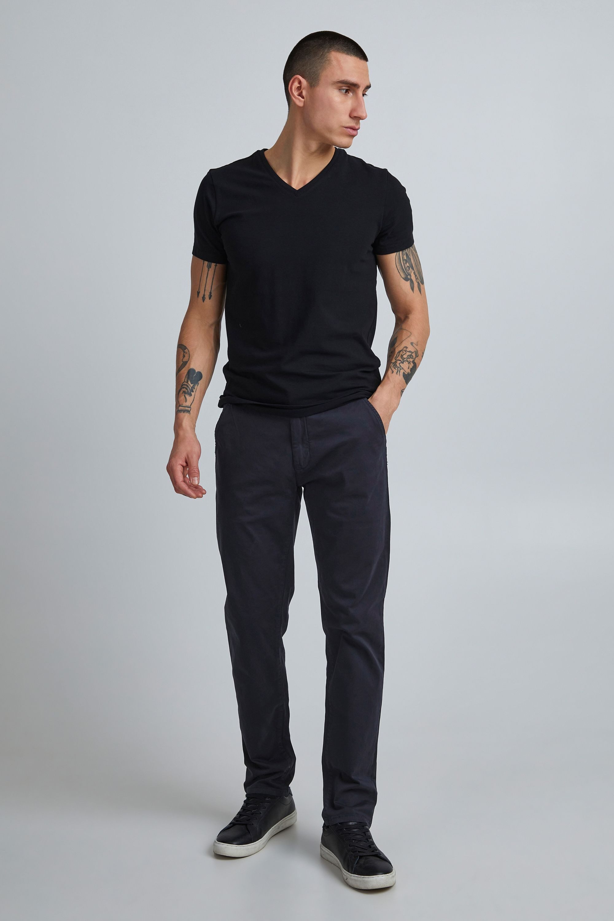 Casual Friday Chinohose CFViggo Chinohose Slim Fit mit Gürtelschlaufen günstig online kaufen
