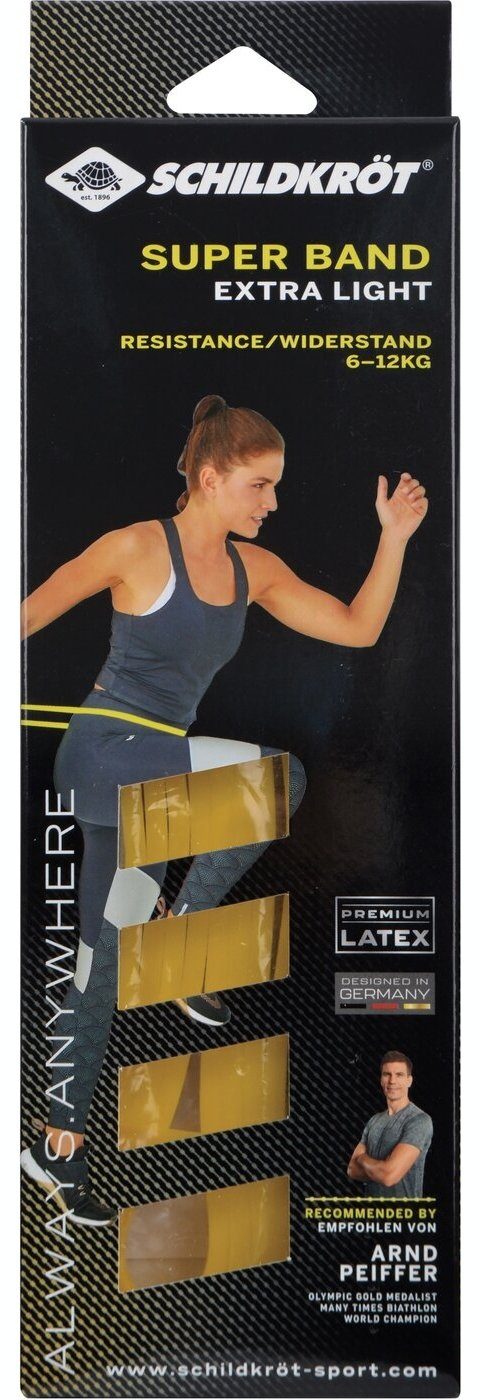 Schildkröt-Fitness Gymnastikbänder SUPER BAND Extra-Light 13mm yellow
