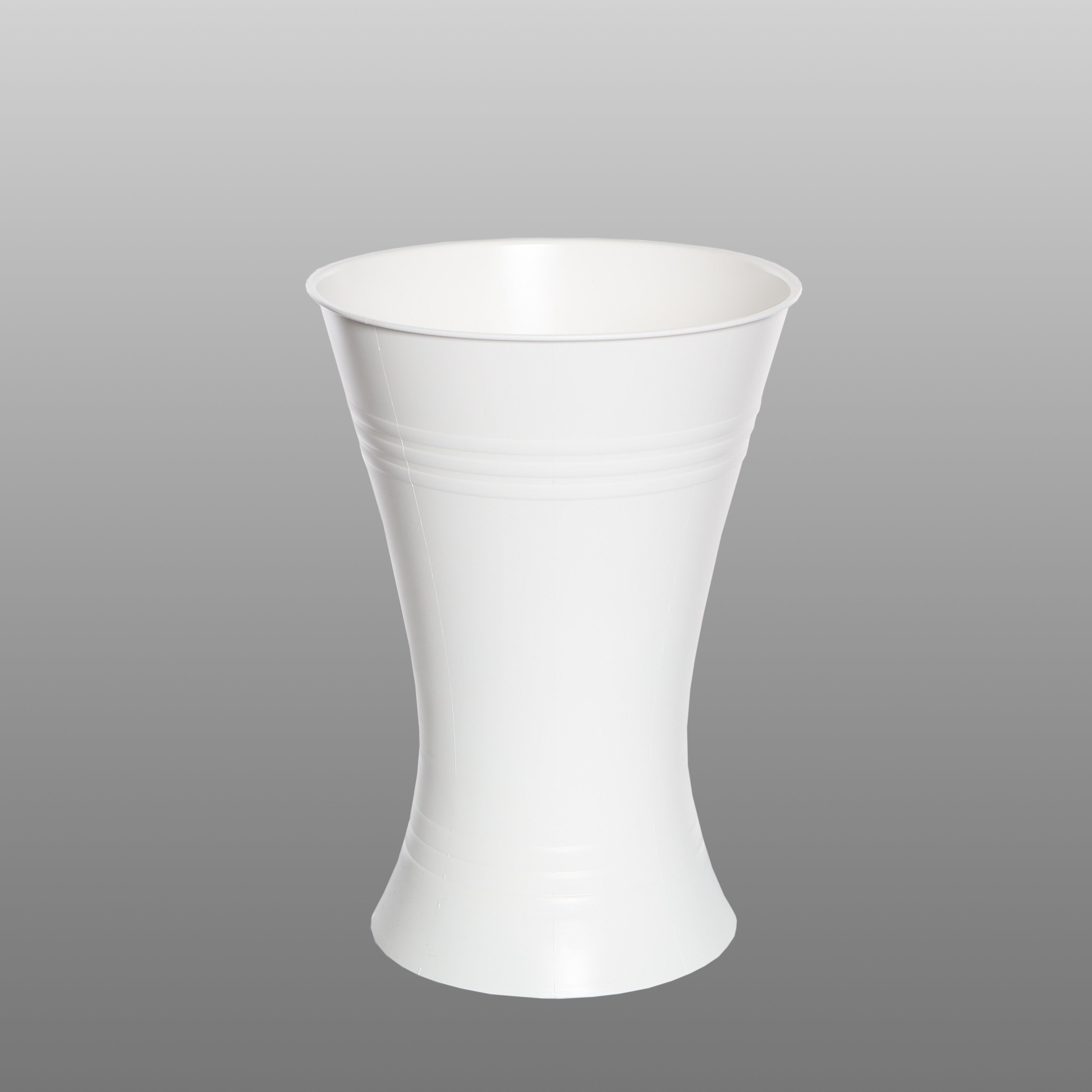 WIBO Kunststofftechnik GmbH Dekovase Floristvase X-Form, weiss, H 35 cm