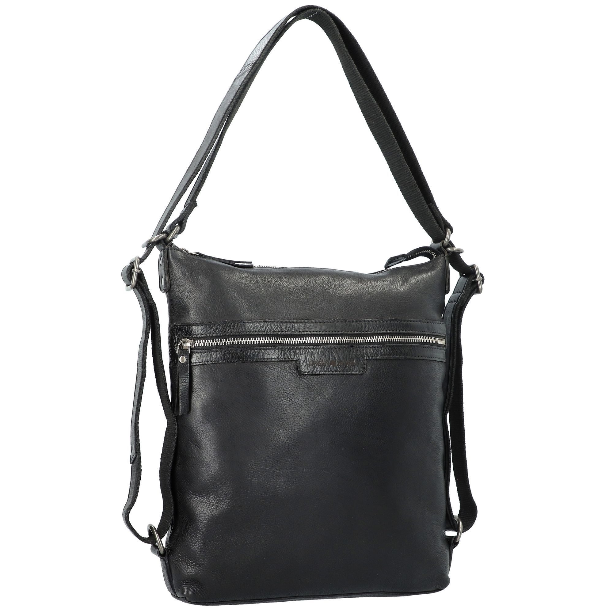 Greenburry Schultertasche Soft Washed, Leder