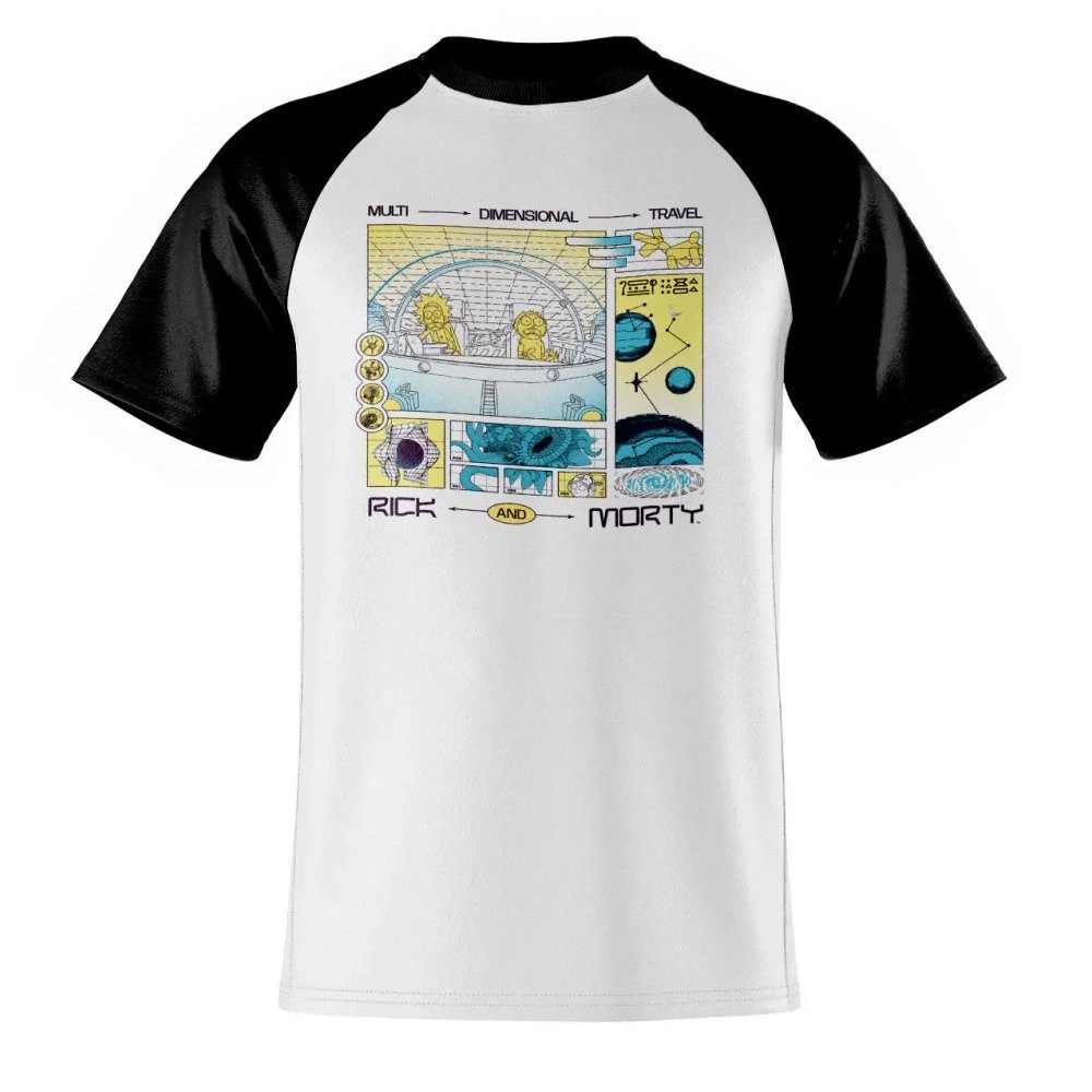 Rick and Morty T-Shirt Multi Dimensional Travel Baseball T-Shirt