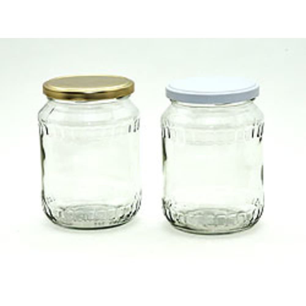 HundB Einkochring Einkochglas 720ml mit Schraubdeckel 82mm, zufällige Farbe