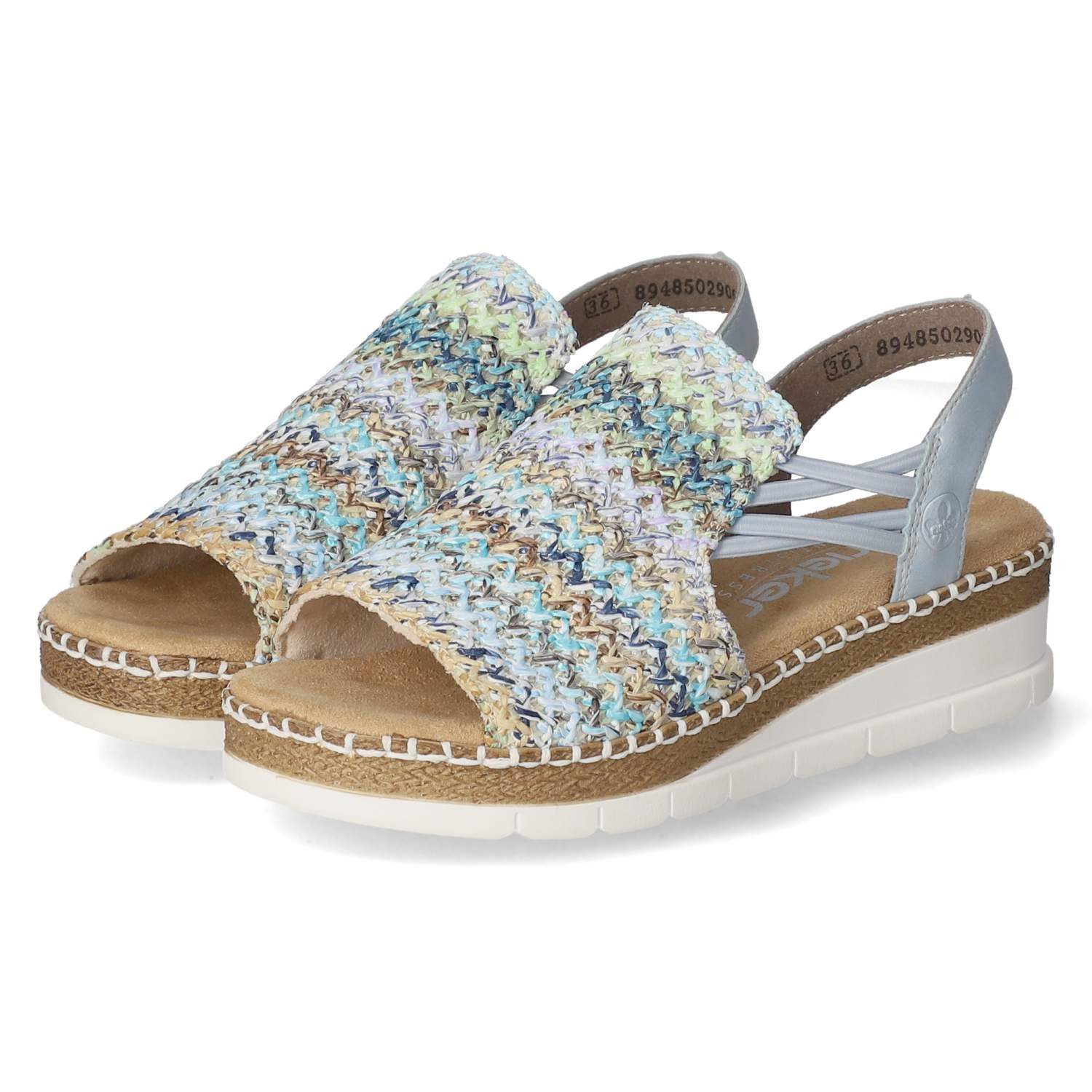 Rieker Rieker V1241-91 Damen Textil & Synthetik mehrfarbig Sandalette günstig online kaufen