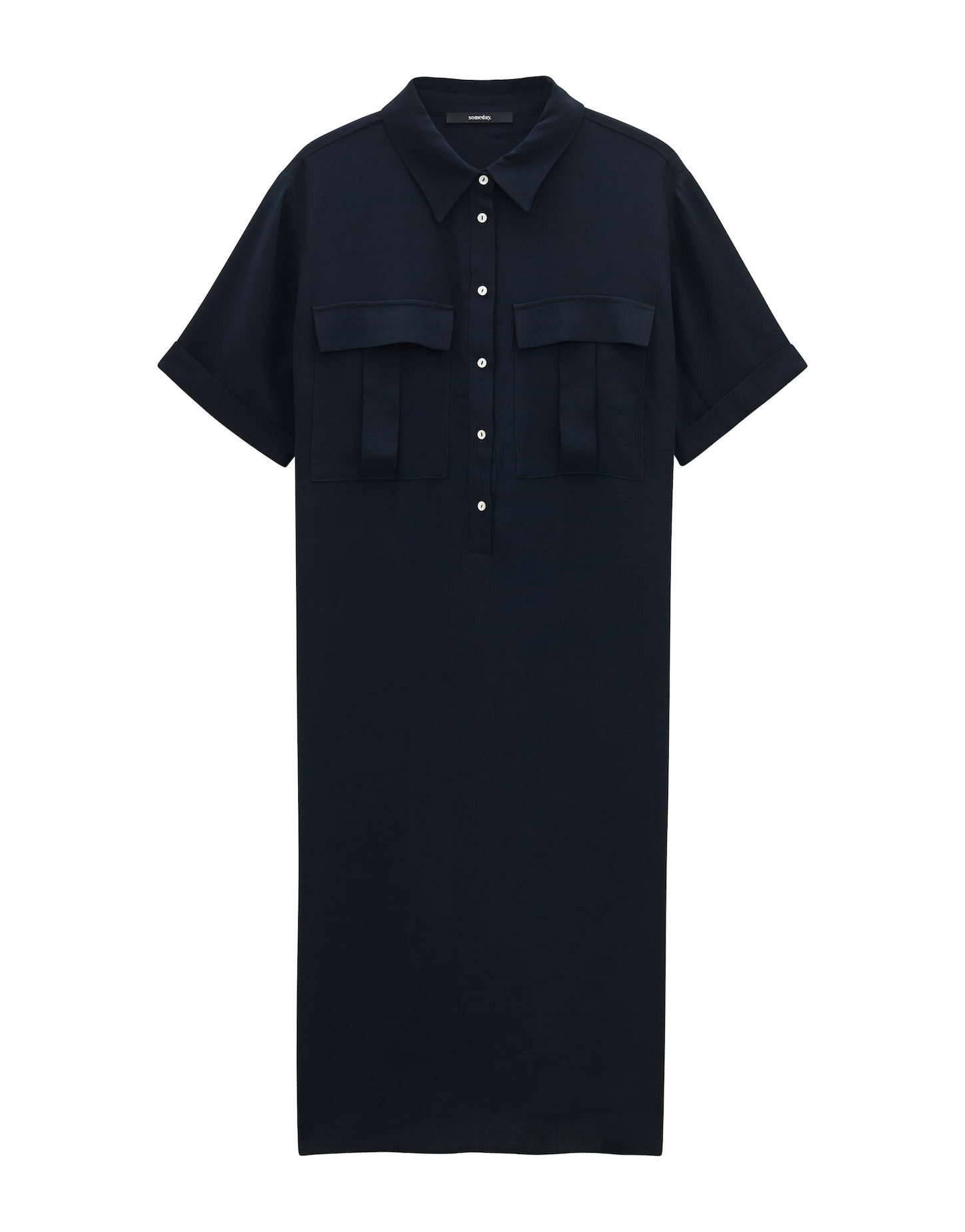 someday Hemdblusenkleid Blusenkleid QUINTY aus nachhaltiger Krepp Viskose günstig online kaufen