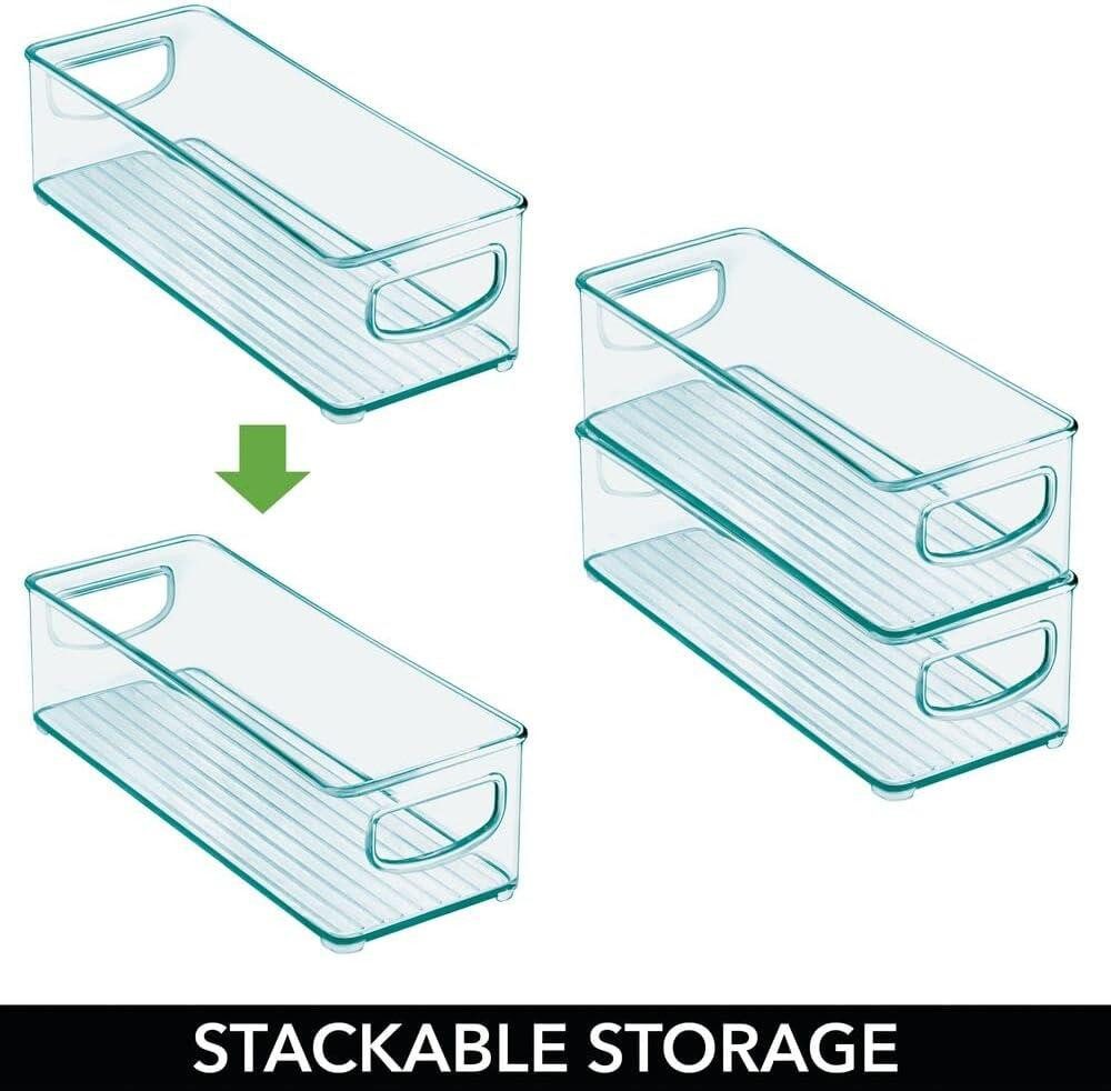 mDesign Aufbewahrungssystem mDesign Kunststoffbox Aufbewahrung Organizer 2er-Set Kunststoff Hell
