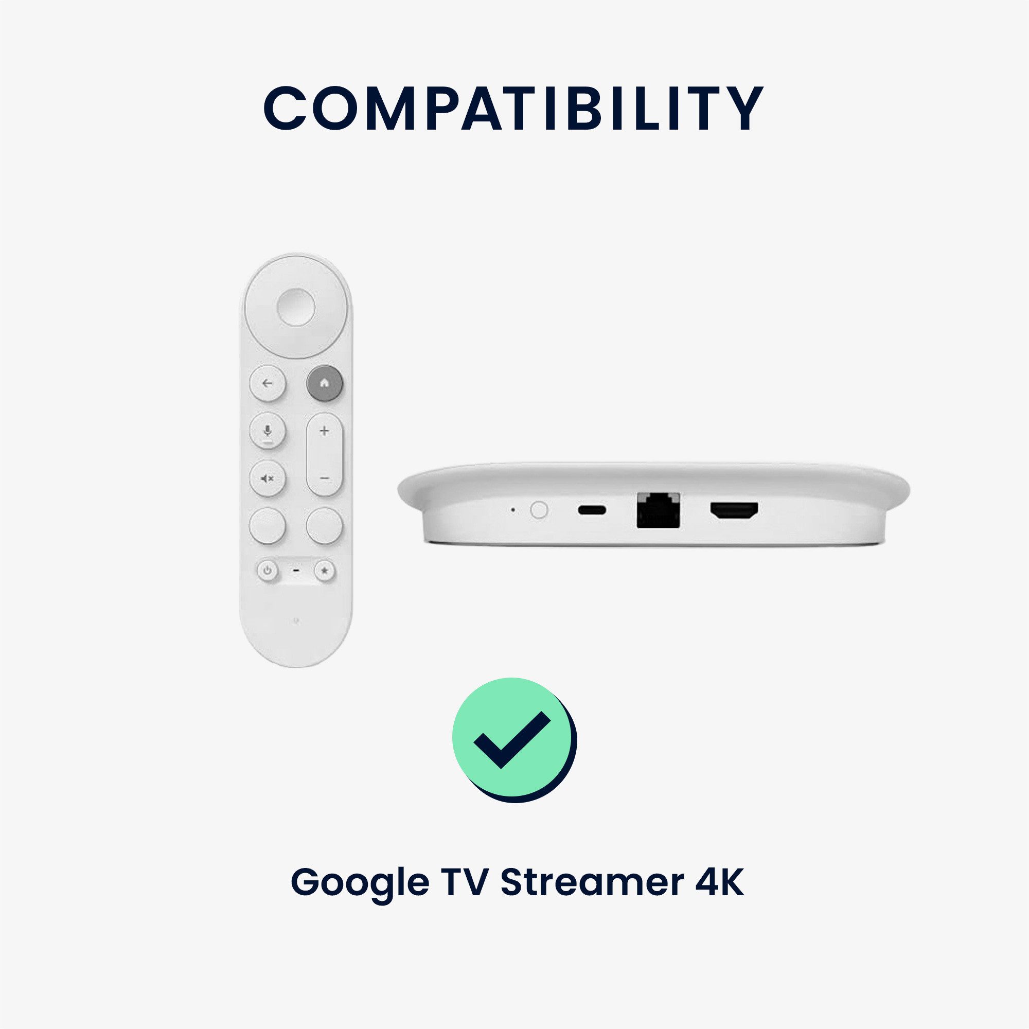 kwmobile Etui für Google TV Streamer 4K, Silikon Tastaturschutz AZERTY (Frankreich, Belgien)