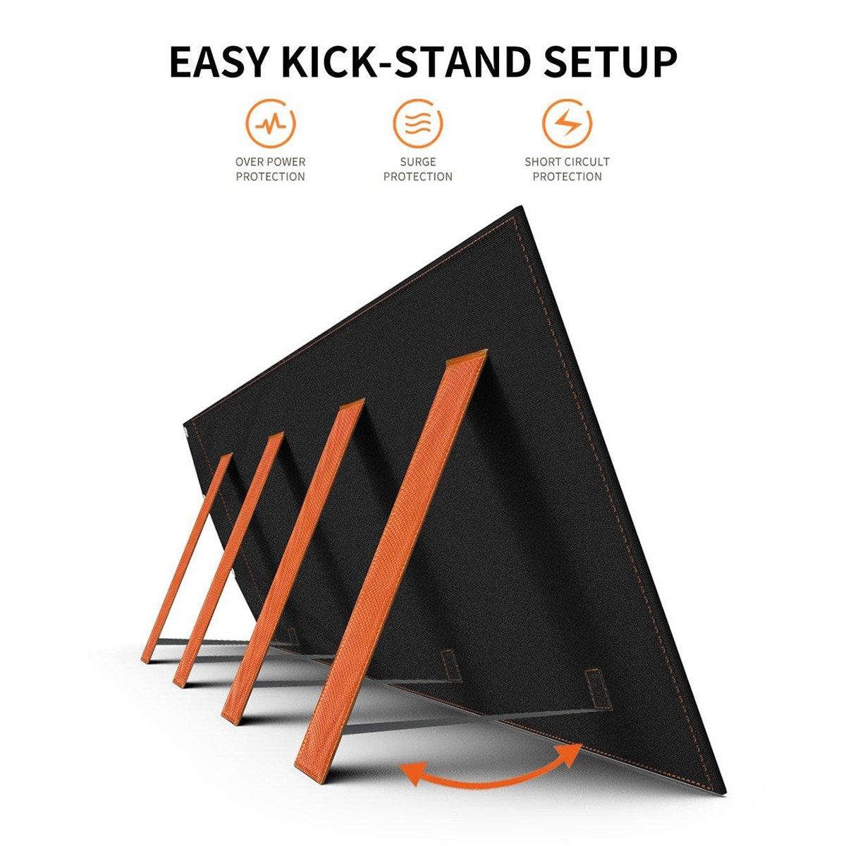 Hyrican Solarmodul Hyrican Solar Modul PV-2*200Watt Y-Kabel 18V Anderson-Anschluss, 400,00 W, Mono-Silizium, (2-St), für UPP-2400, faltbar, DC-Anschluss für 7909 Ladebuchse