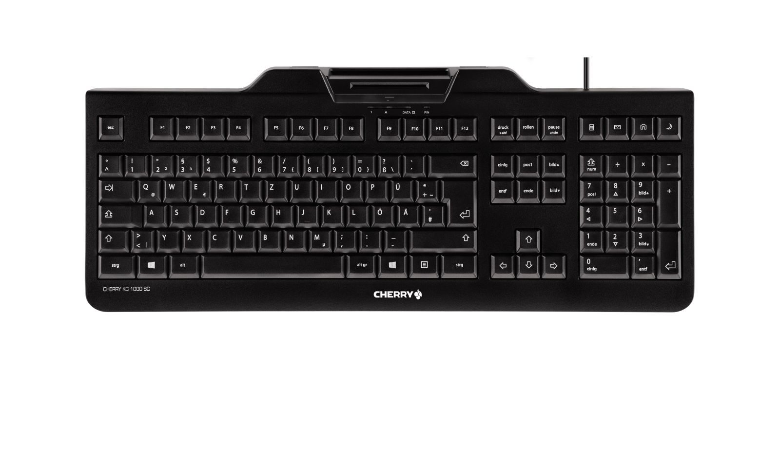 Cherry KC 1000 SC - Tastatur - USB - GB - Schwarz Tastatur