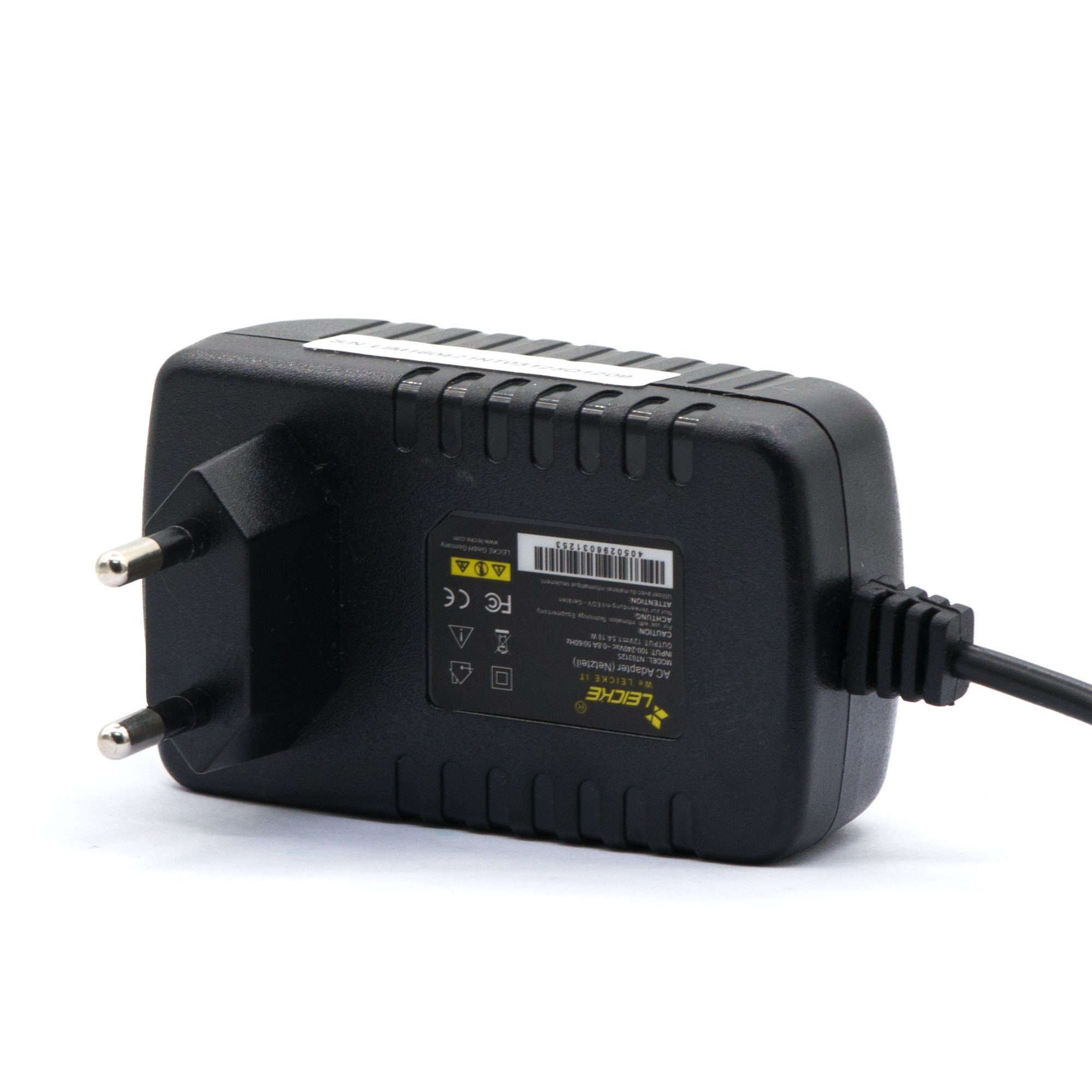 Netzteil 12V 1.5A/1.4A 18W für Fritzbox, Speedport, Externe Festplatte Netzteil