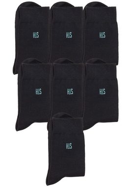 H.I.S Basicsocken (Packung, 7-Paar) mit Komfortbündchen