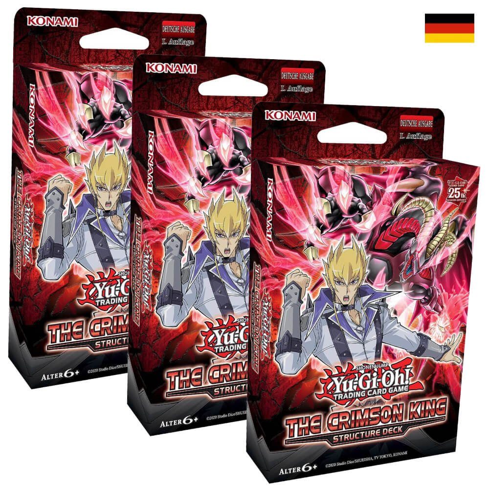 Yu-Gi-Oh Sammelkarte YGO Yu-Gi-Oh! The Crimson King Karten Sammelkarten DE - 3 Structure, Karten Sammelkarten - 3 Structure Decks Deutsch