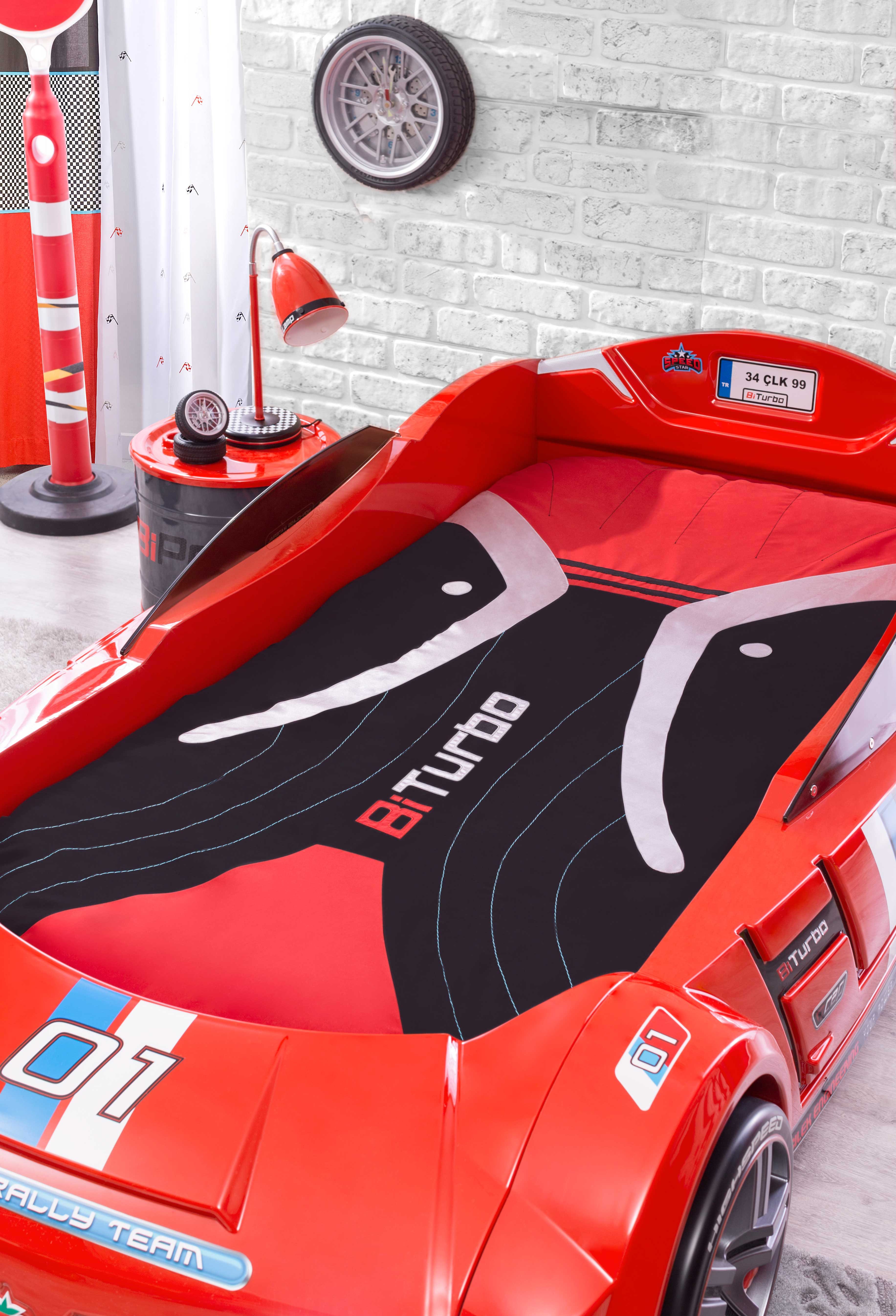 Aktürk Autobett BITURBO Rot