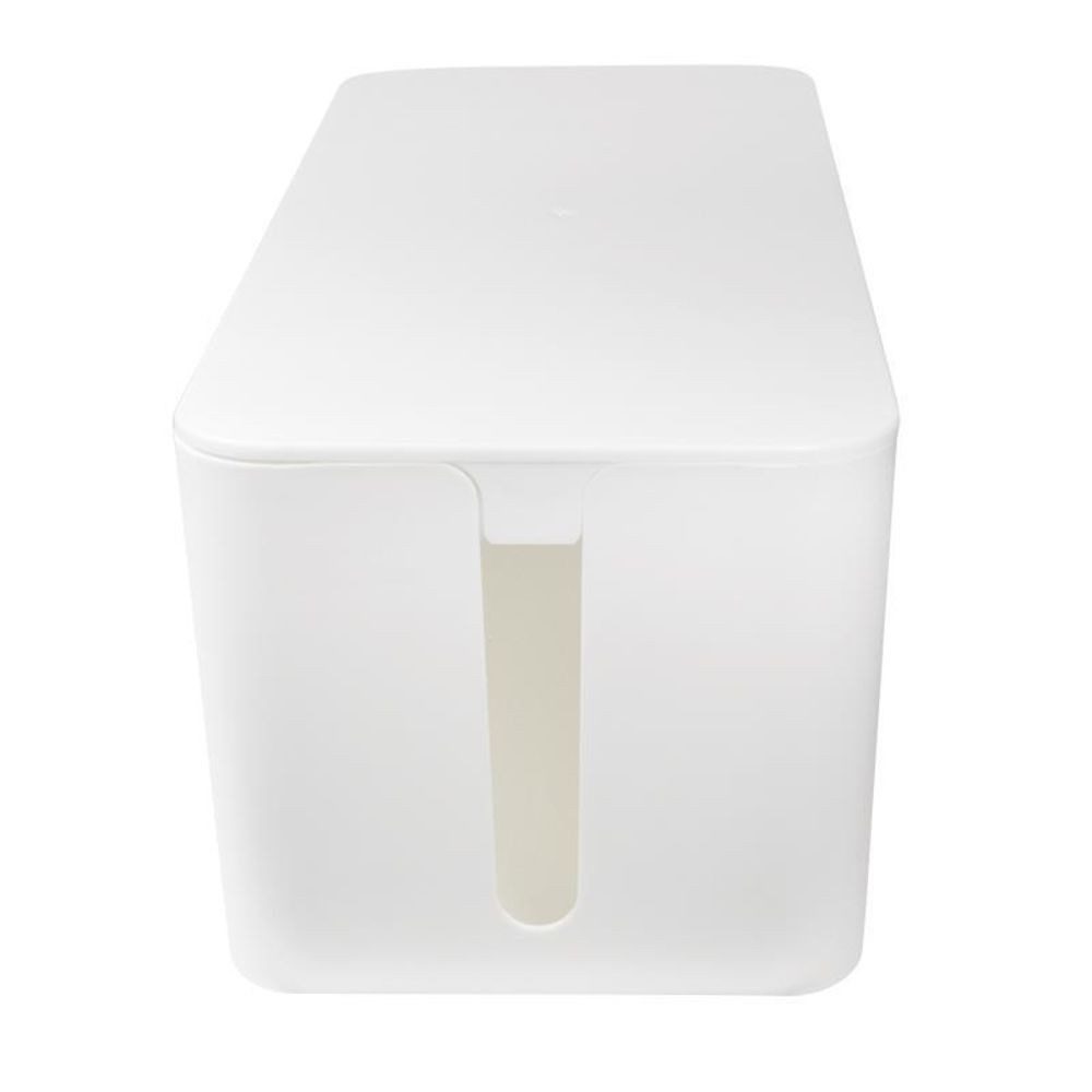 LogiLink Kabelführung, Kabelbox groß, weiß, 407 x 157 x 133,5mm