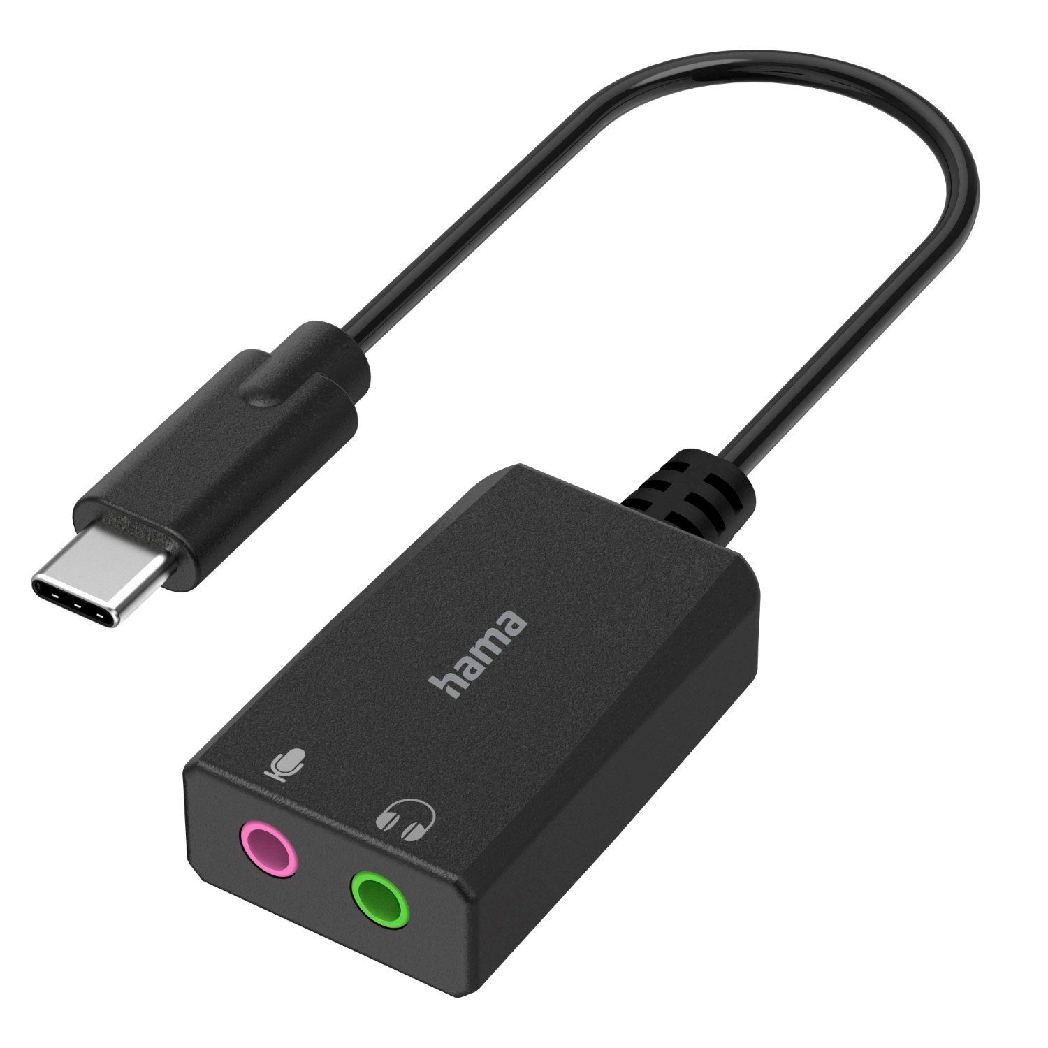Hama USB-C externe Soundkarte auf 3,5mm Klinke Tablet-Kabel, Klinken-Buchse Adapter Audio Konverter für PC Notebook MacBook Tablet – Bild 2 von 5