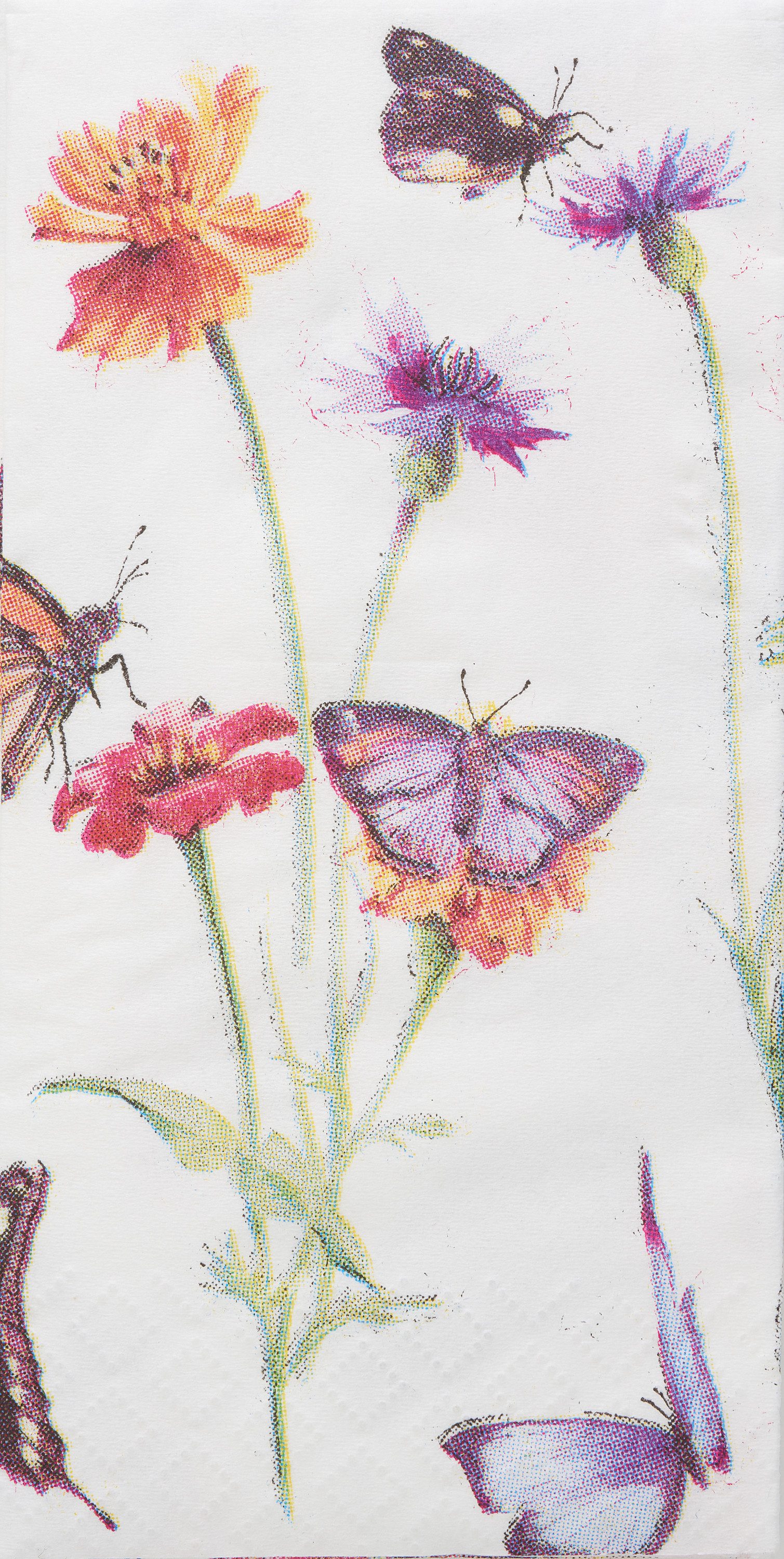 Ambiente® Papierserviette Schmetterlingsgarten, (10 St), 10 Stück, 21x21cm