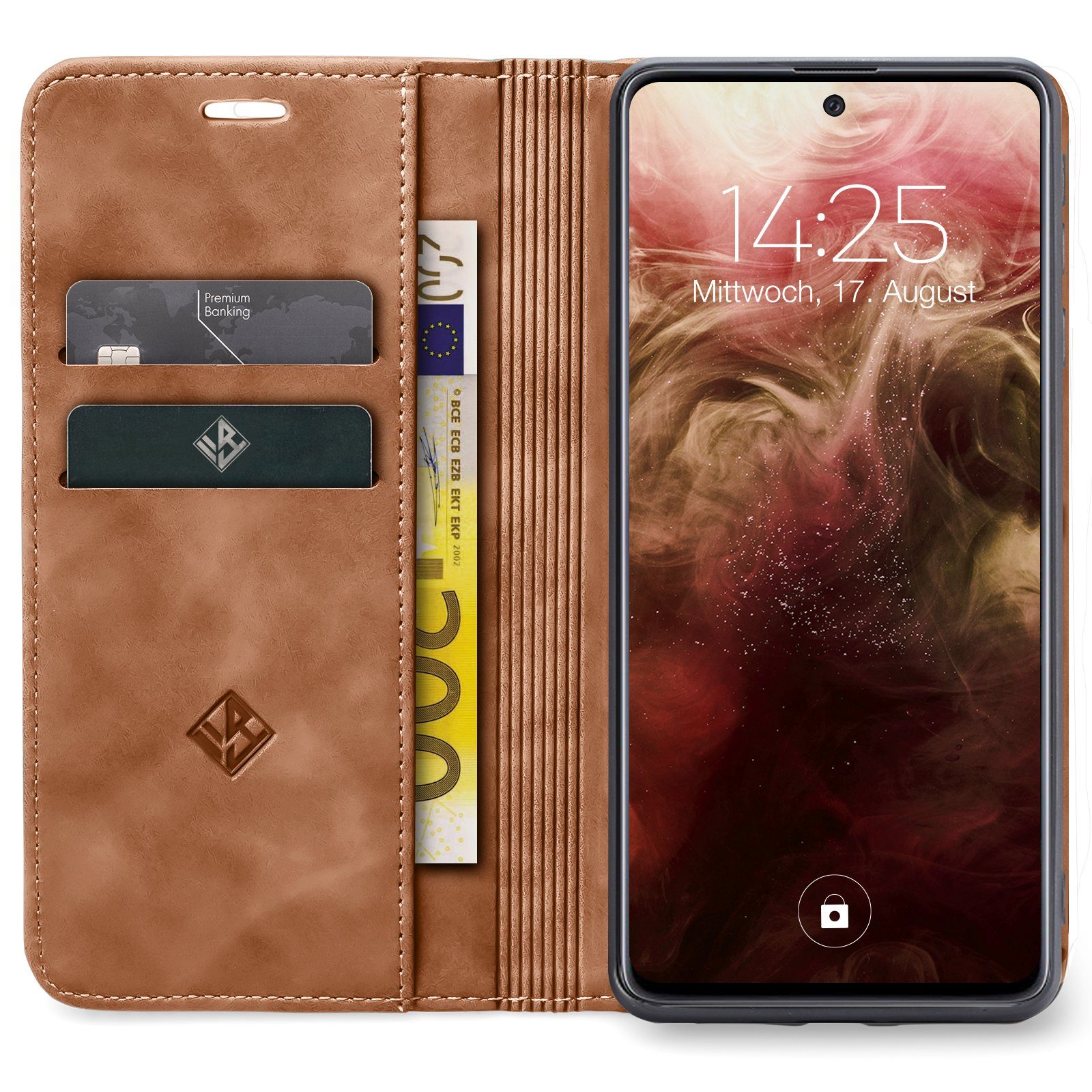 Tec-Expert Handyhülle Tasche Hülle für Xiaomi 14 Ultra 6.73 Zoll, 6.73, Cover Klapphülle Case mit Kartenfach Fliphülle aufstellbar