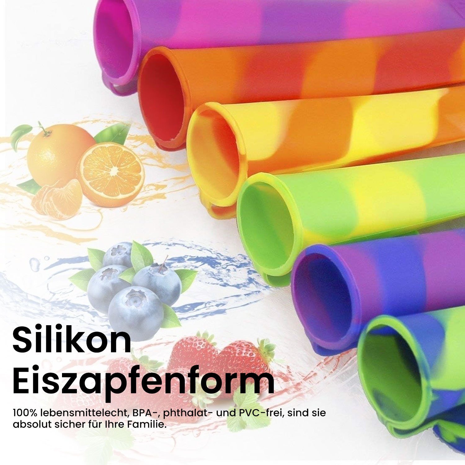 Eislutscher (6-tlg) BPA MAGICSHE Formen Silikon Eisform frei,
