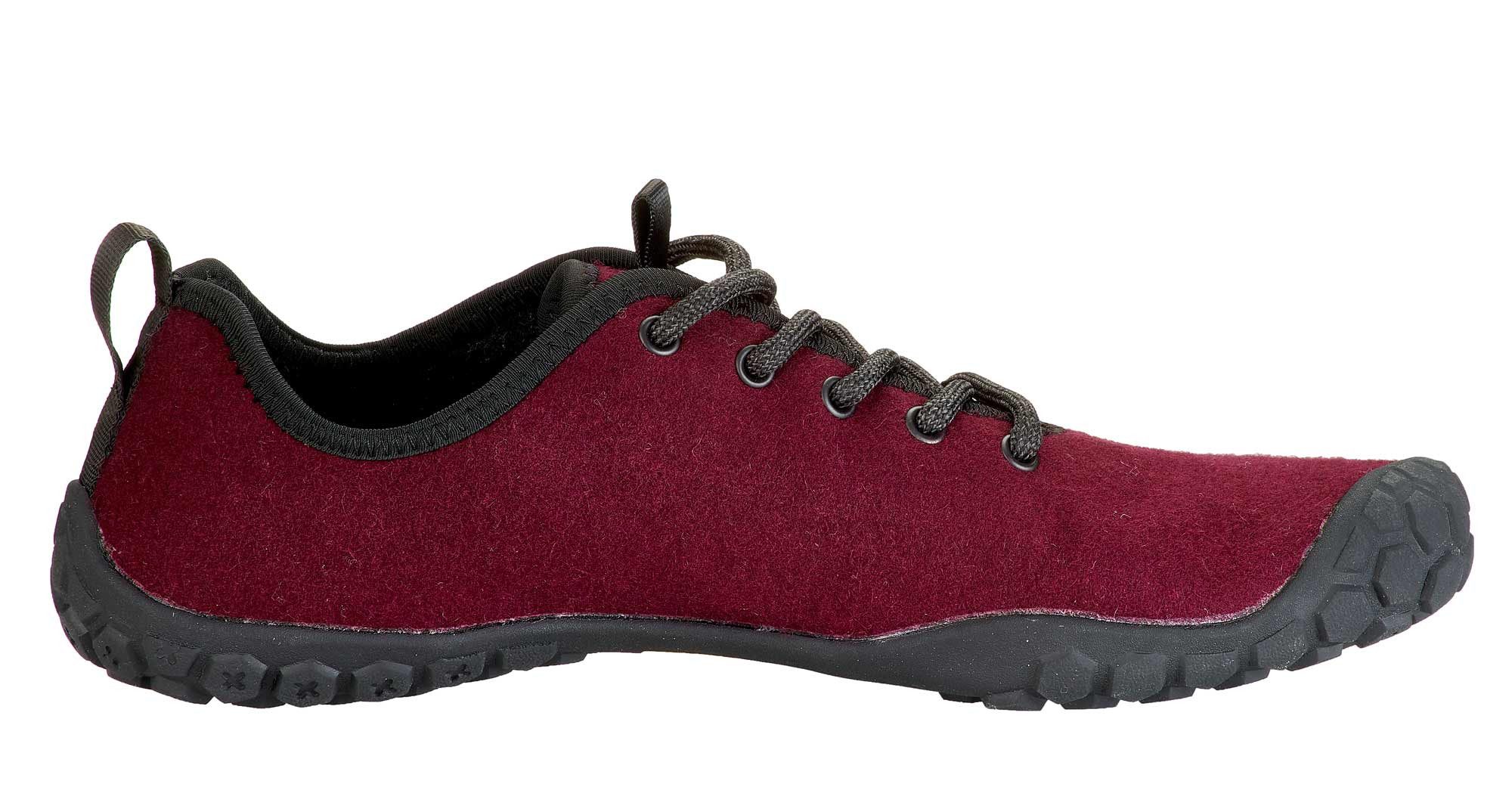 Ballop Sneaker Barefoot Corso bordeauxrot Barfußschuh