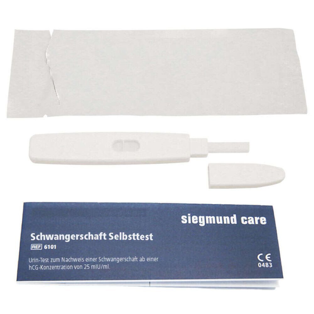 siegmund care Schwangerschaftstest Schwangerschaft Selbsttest, Genauigkeit 99 %, 1-tlg., Dauer des Tests: 5 Minuten