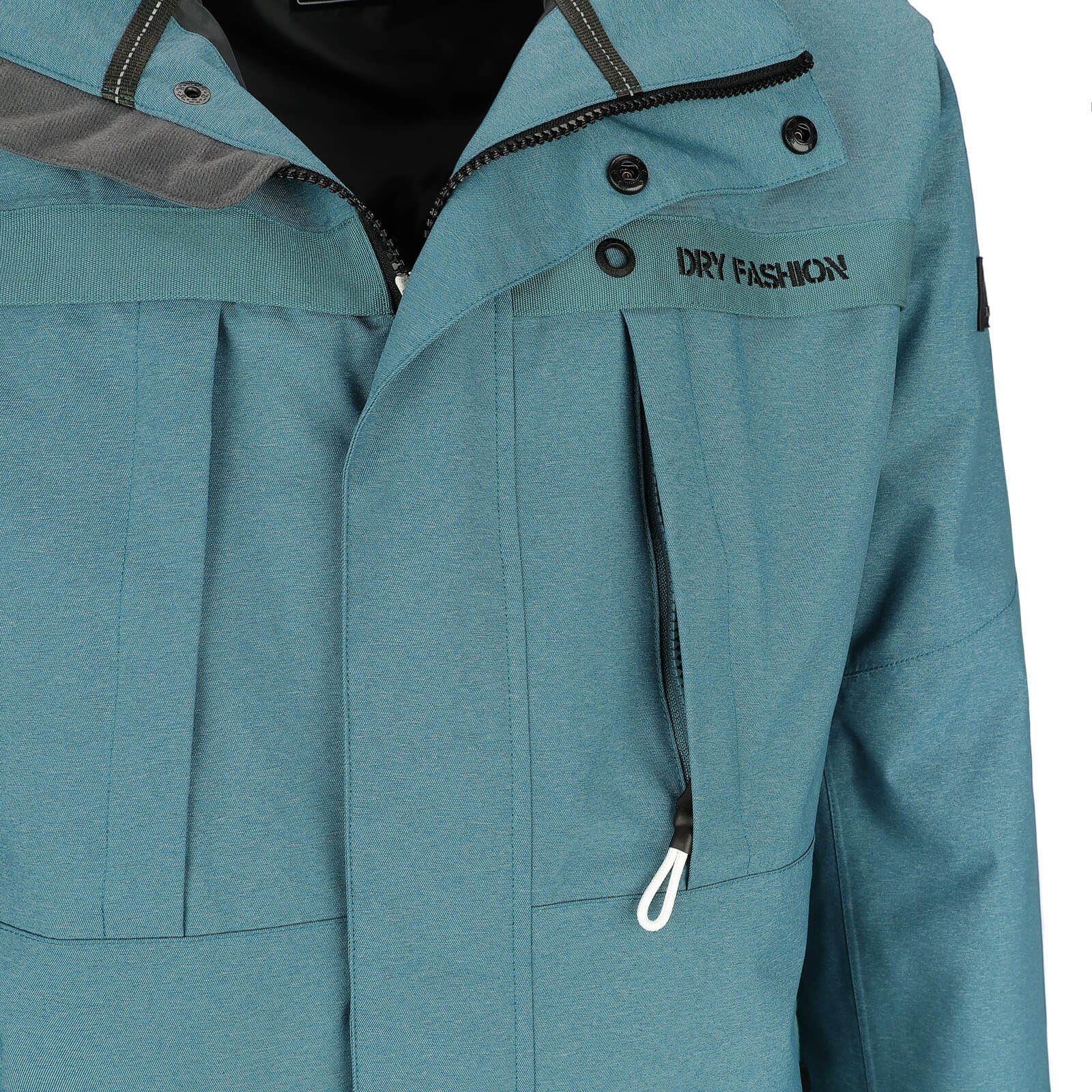 Dry Fashion Funktionsjacke Emden Herren Jacke Emden Meliert - Outdoor-Jacke Wasserdicht mit Innenfutter