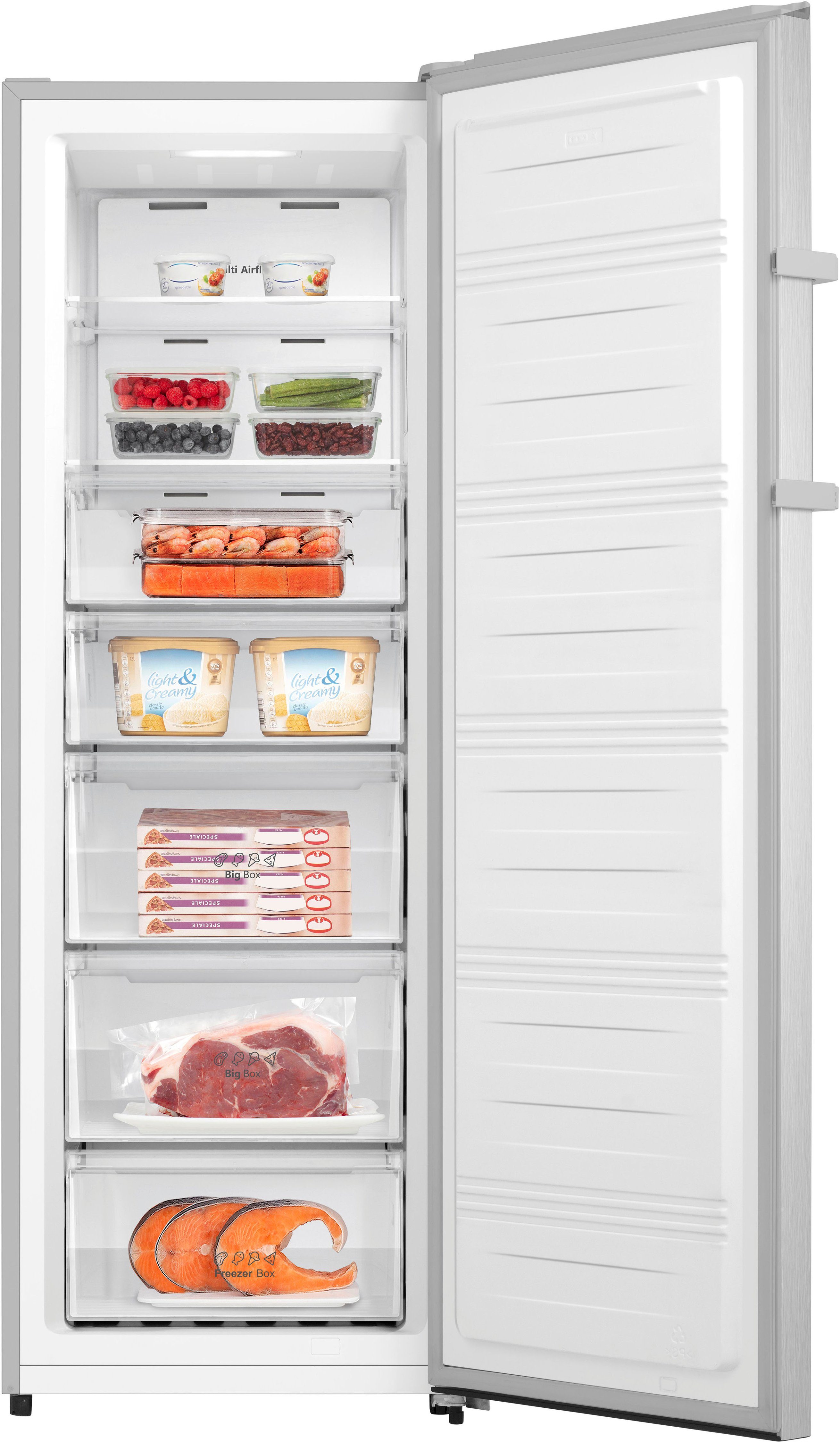 Hanseatic Gefrierschrank HGS17260CNFI, 172 cm hoch, 59,5 cm breit, inkl. 3 Jahre Herstellergarantie