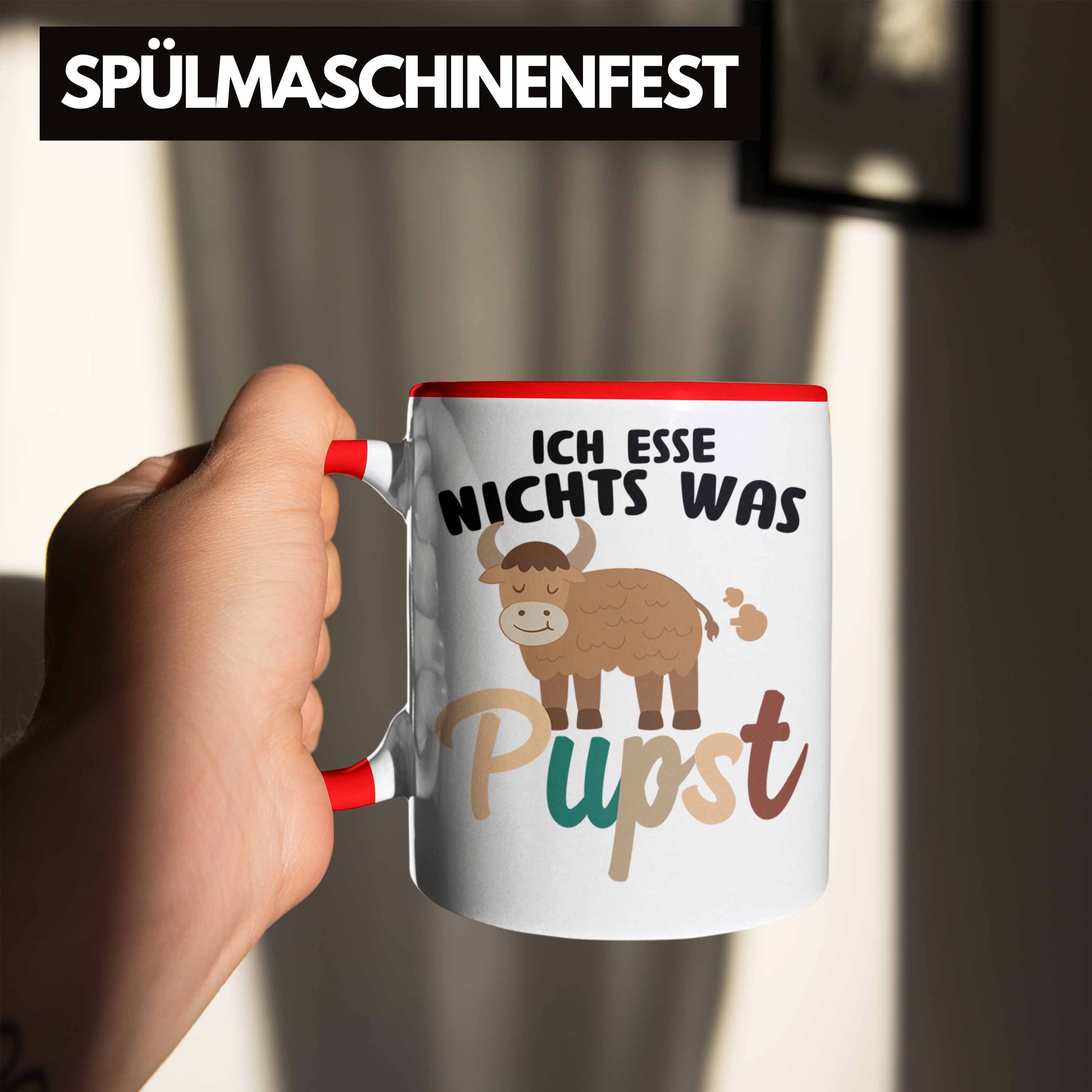 Tasse Vegane Spruch Süß Veganer Food Rot Not Trendation - Lebensweise Lustiger Spruch Geschenkidee Trendation Friends Vegan Geschenk Tasse