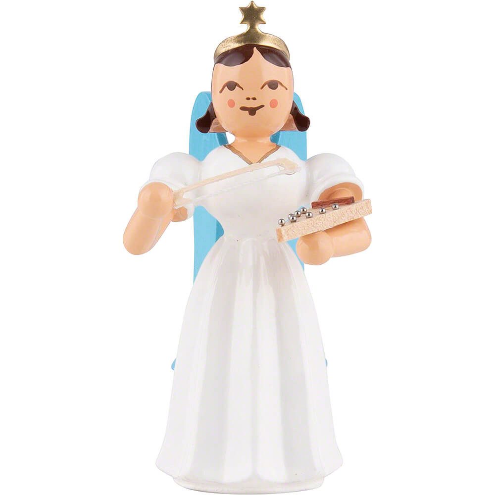 Blank Kunstgewerbe Dekofigur Faltenlangrockengel mit Psalter, farbig (6,6cm) von Blank Kunsthandwer