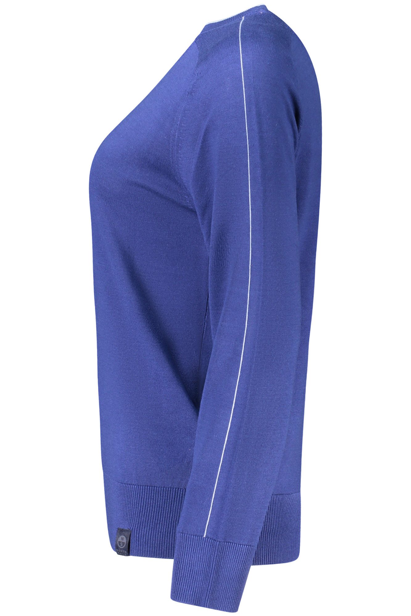 North Sails Strickpullover Blauer Damenpullover mit Kontrastdetails – Ocean Positive Mode