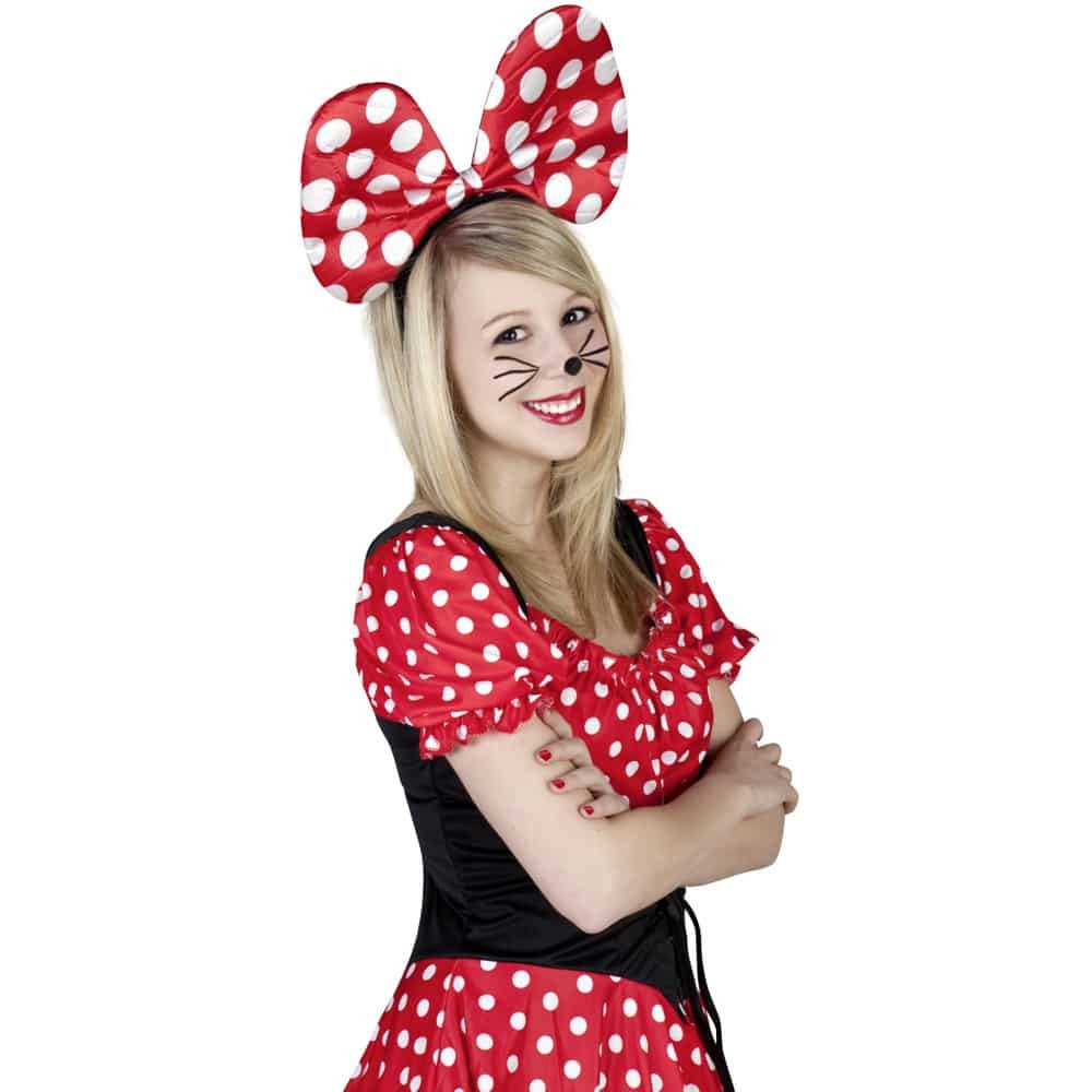 MICA Haarreif Haarreif - Maus - für Erwachsene - rot