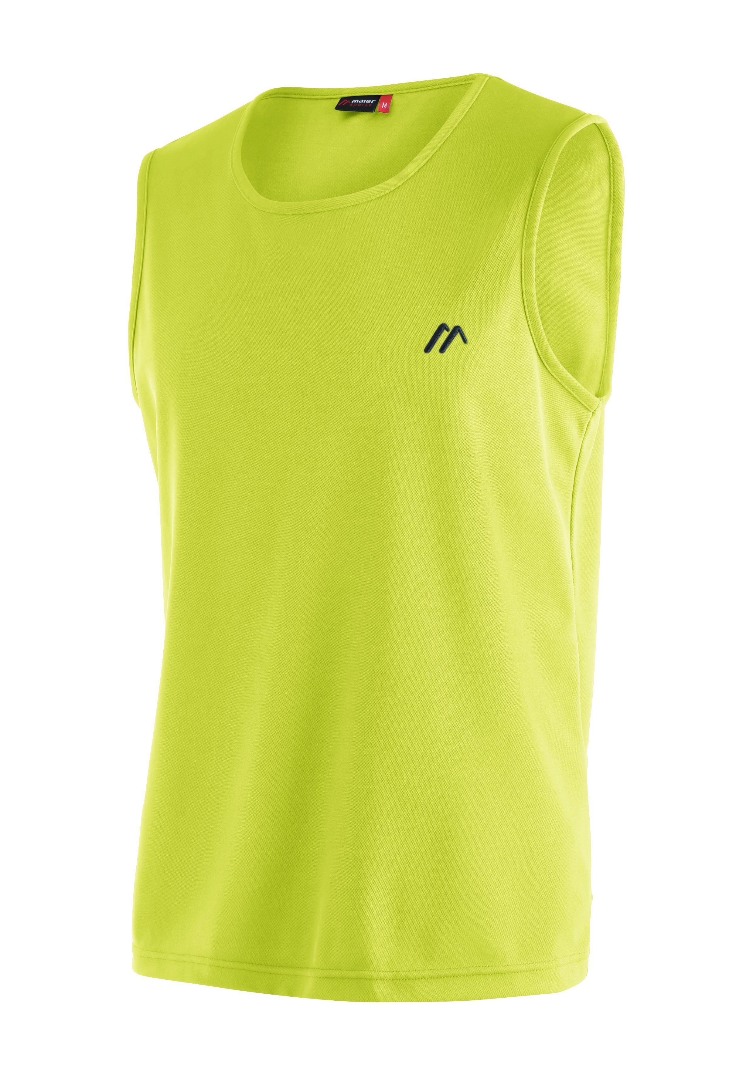 Maier Sports Funktionsshirt Peter Herren rundhals Tank-Top, pique Outdoor-Shirt, schnelltrocknend