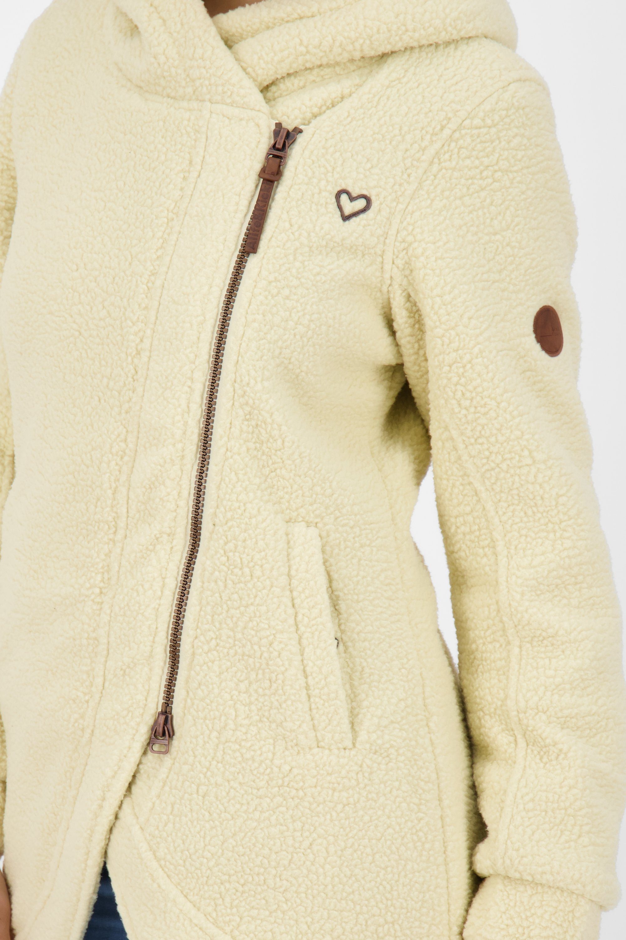 & Winterjacke Kickin CarlottaAK G Alife gefütterte Damen Jacke Winterjacke, creme Coat