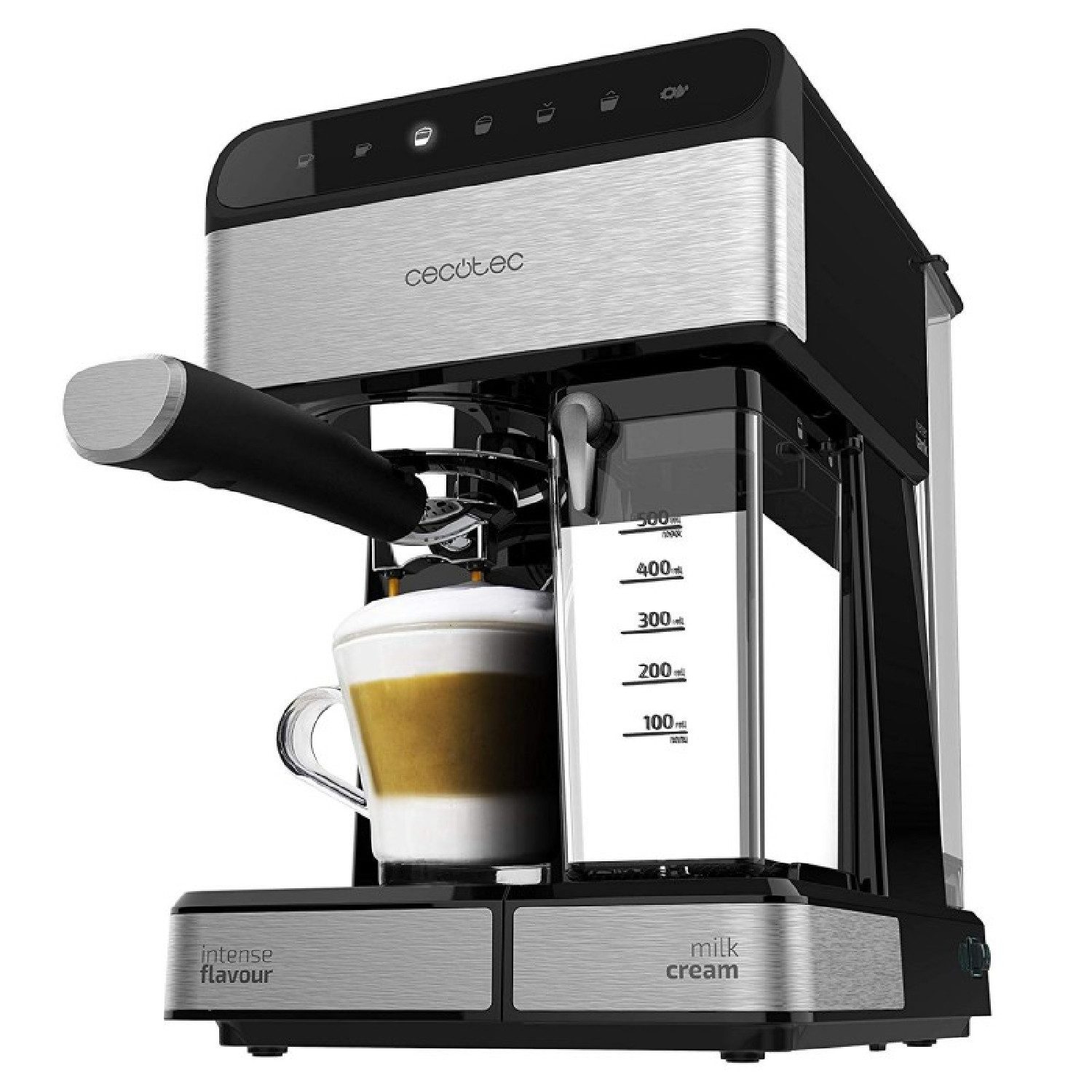 Cecotec Espressomaschine, 0.5l Kaffeekanne, Power Instant-Ccino 20 Touch Serie Nera
