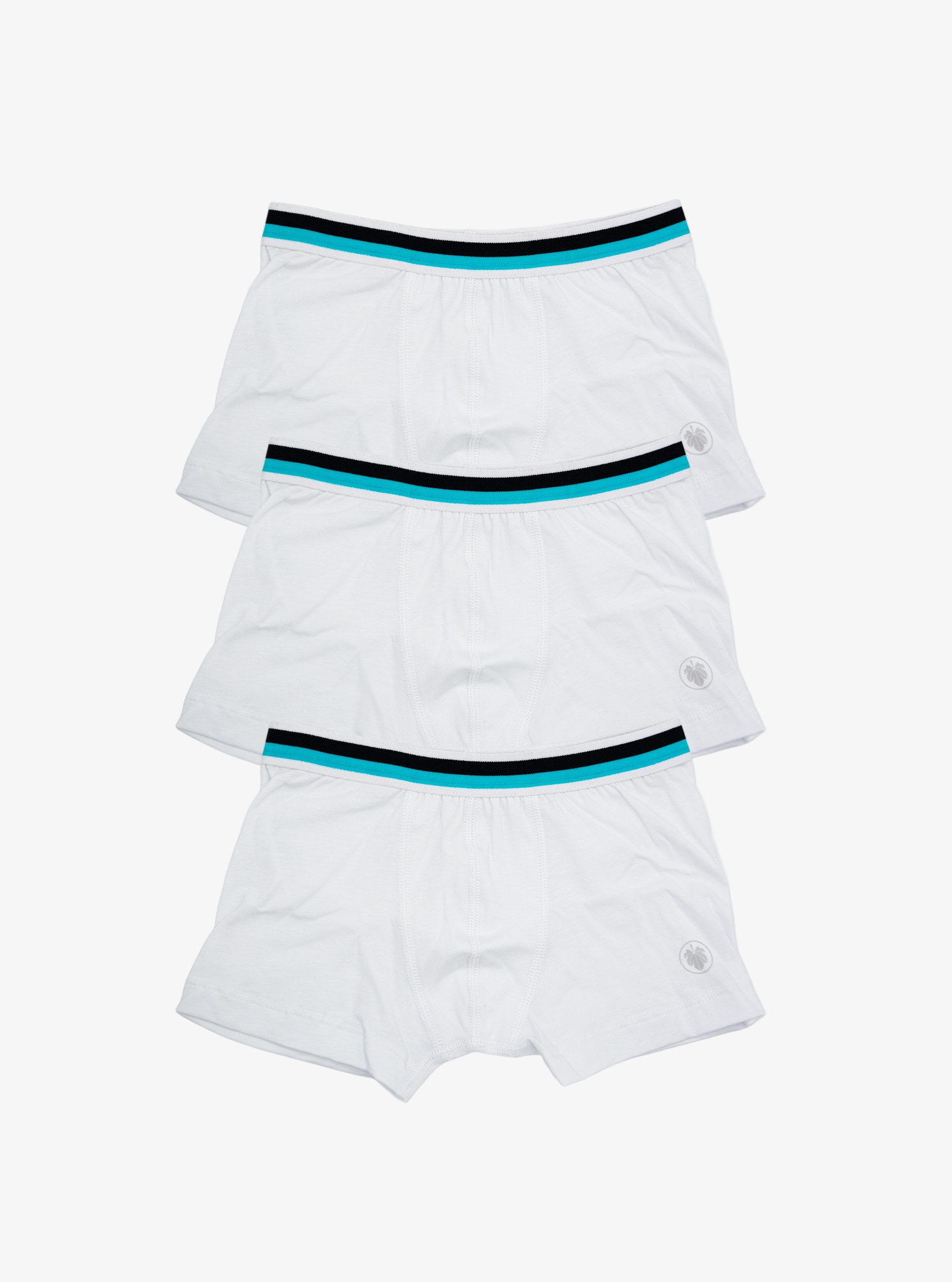 Boxer Jungen Weiße Boxershorts 3er-Pack 9395