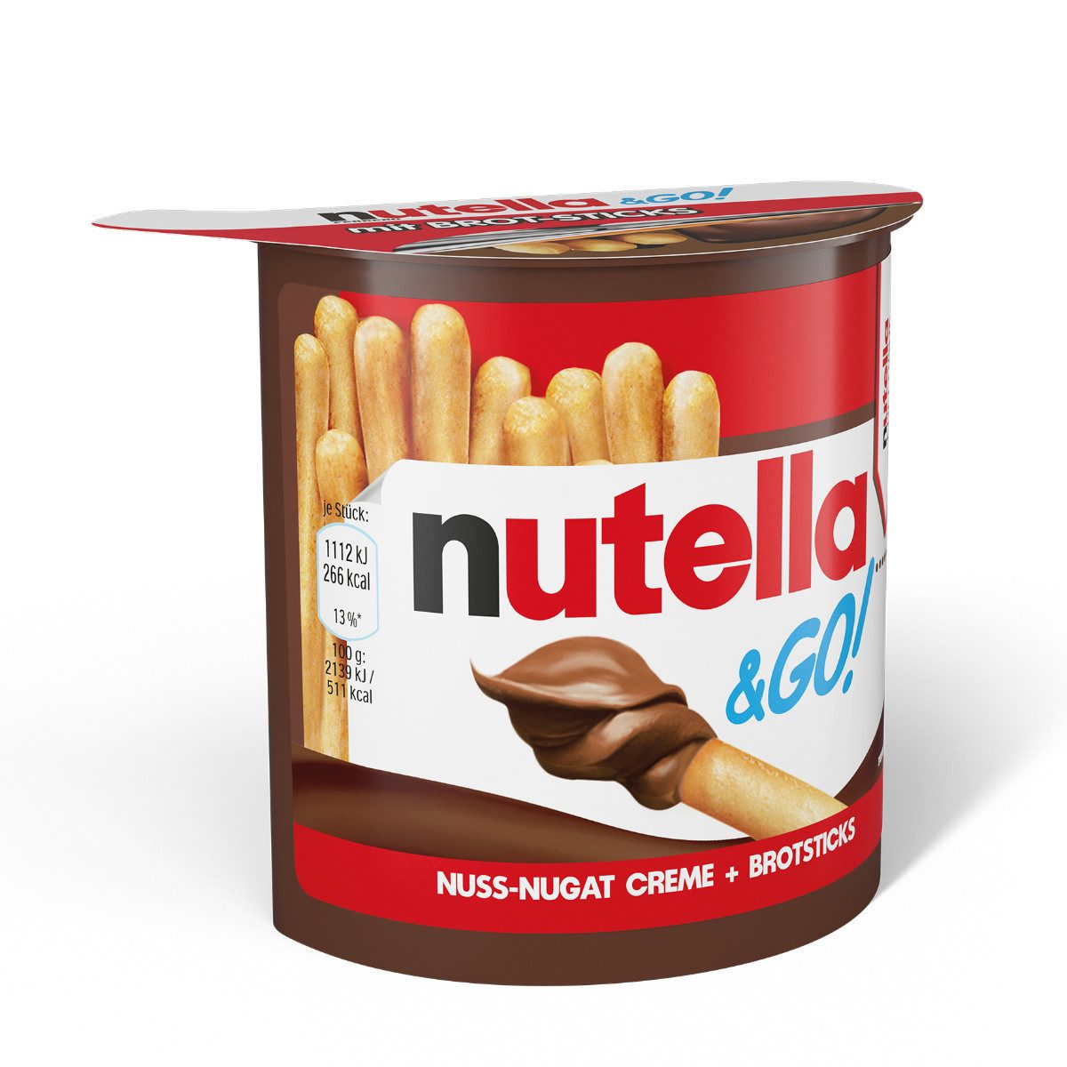 nutella Knabberei, Nutella und GO knusprige Brot Sticks und nutella zum dippen 52g