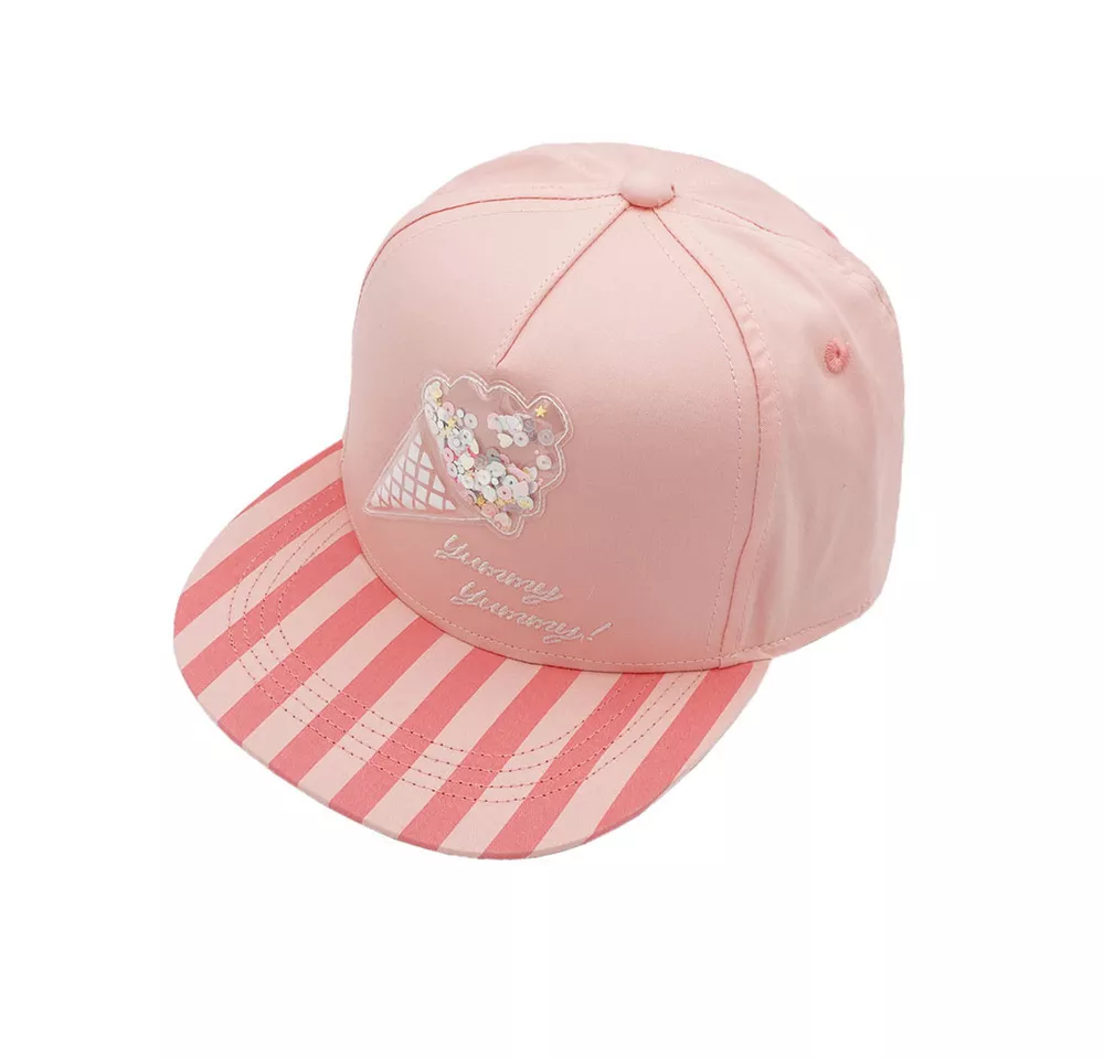 Maximo Baseball Cap Candy Peach, Eistüte, interaktiver Patch, Glitzer, Snapback