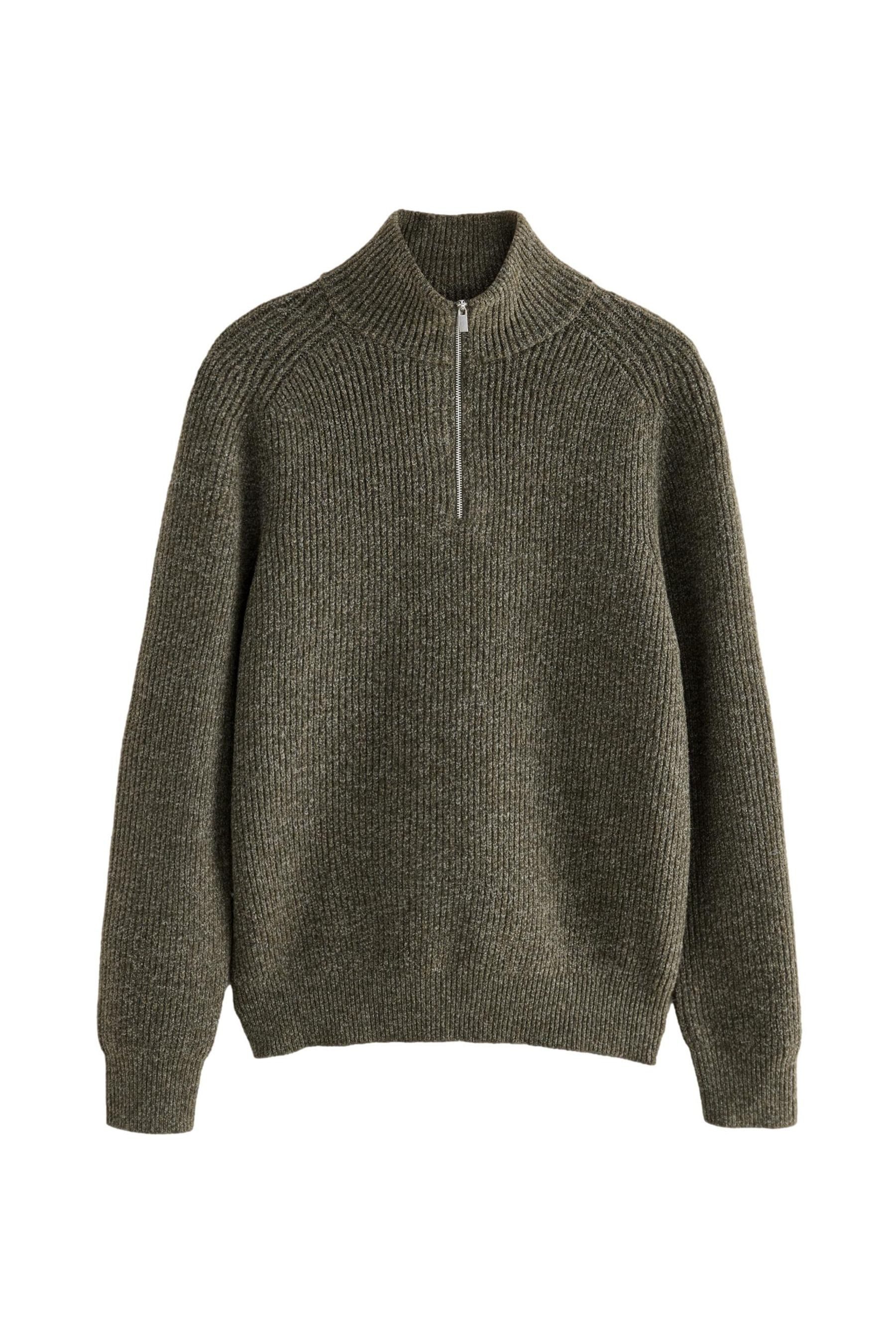 Next Rundhalspullover Strukturierter Pullover mit RV-Kragen günstig online kaufen